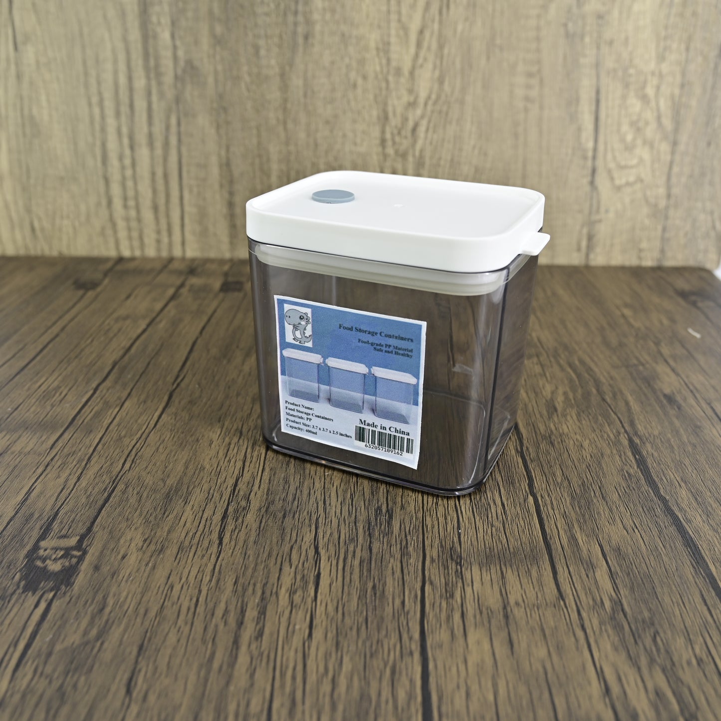 Little Dinosaur Image Transparent Plastic Dry Food Storage Box