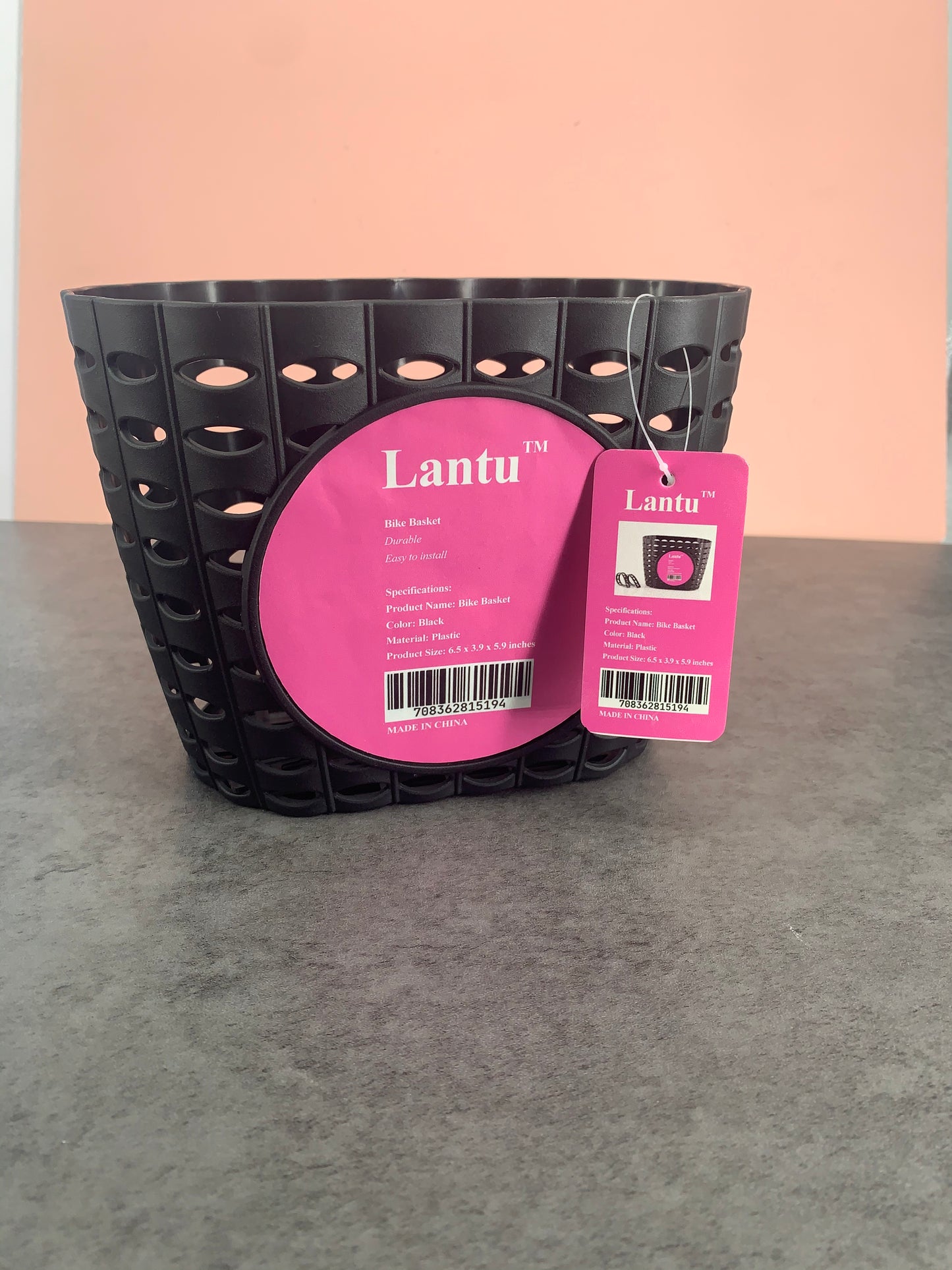 Lantu Bike Basket for Front Bike Accessories for Children in Black