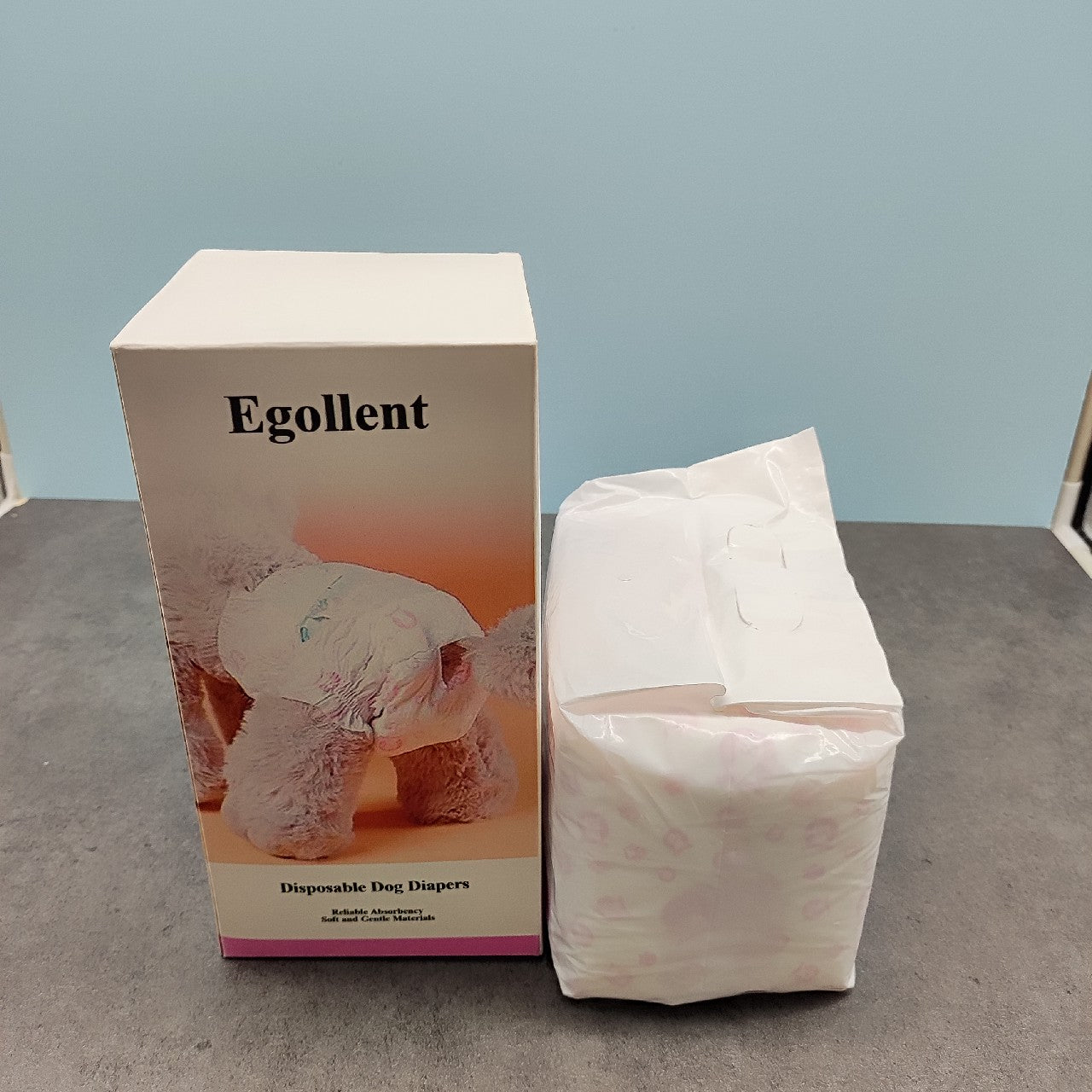 Egollent Disposable Dog Diapers Comfortable and Absorbent Diapers for Female Dog