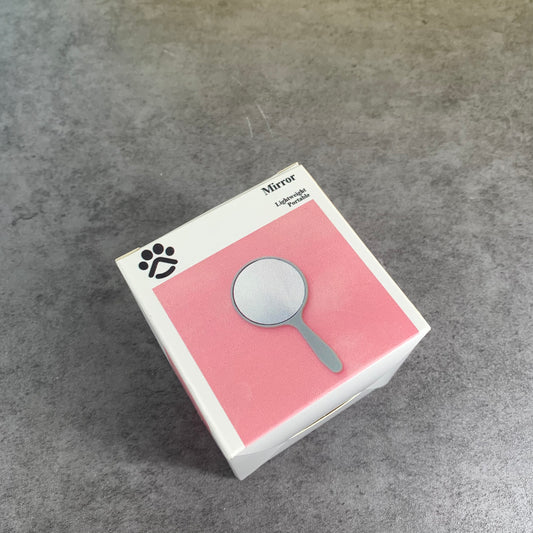 Green Portable Hand Makeup Mirror for Girls Make-up Mirror