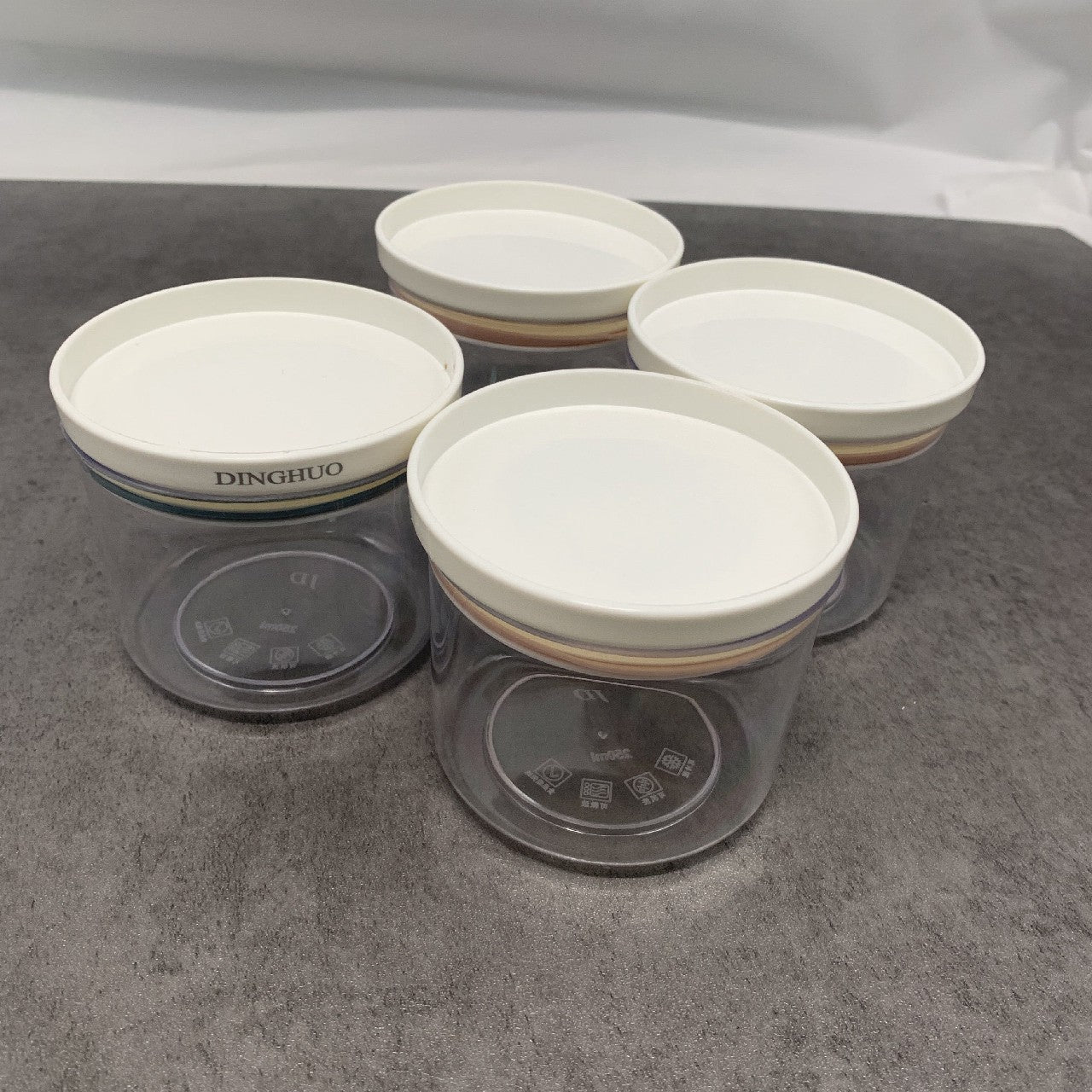 DINGHUO Reusable Food Plastic Kitchen Containers Portable Plastic Boxes