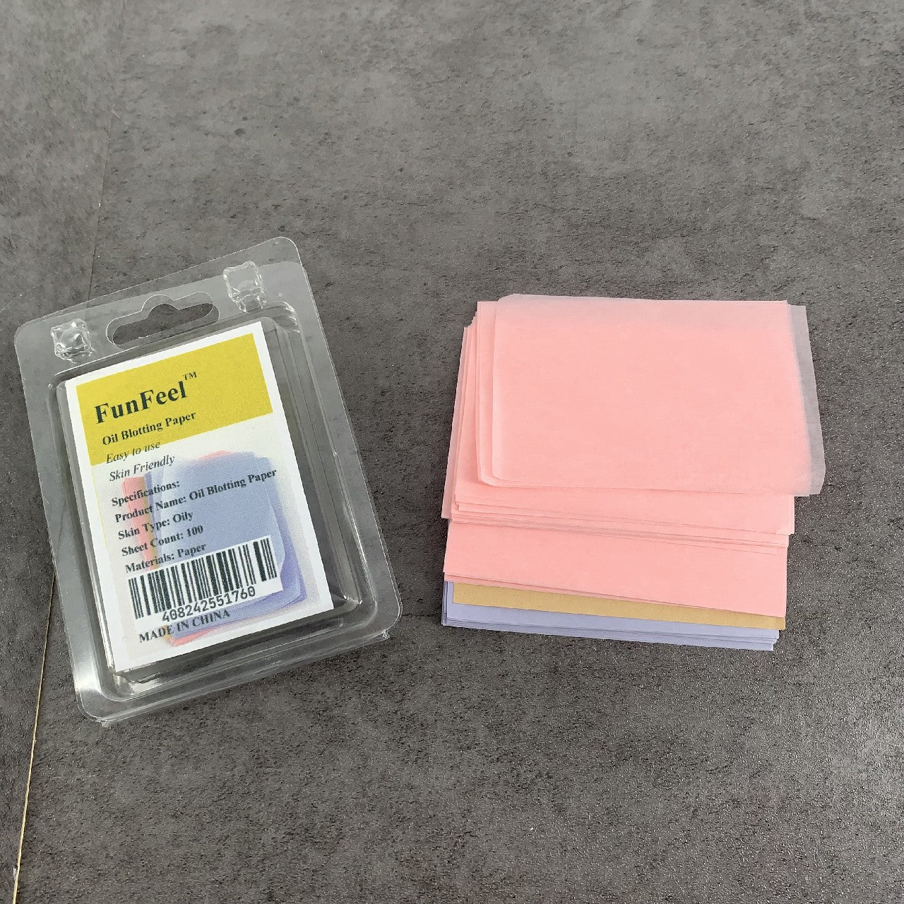 FunFeel Blotting Paper Oil Absorbing Sheets Oil Absorbing Tissues for Oily Skin