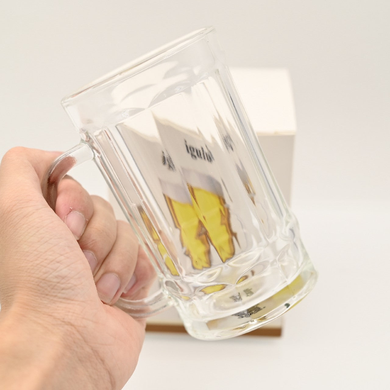 igulu Beverage Glassware Glass Drinking Glasses with Handle for Drinks, Juice