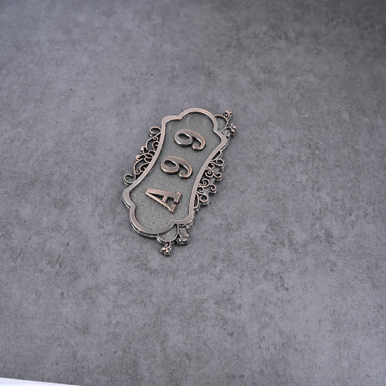 Retooler House Numbers of Metal, Non-luminous