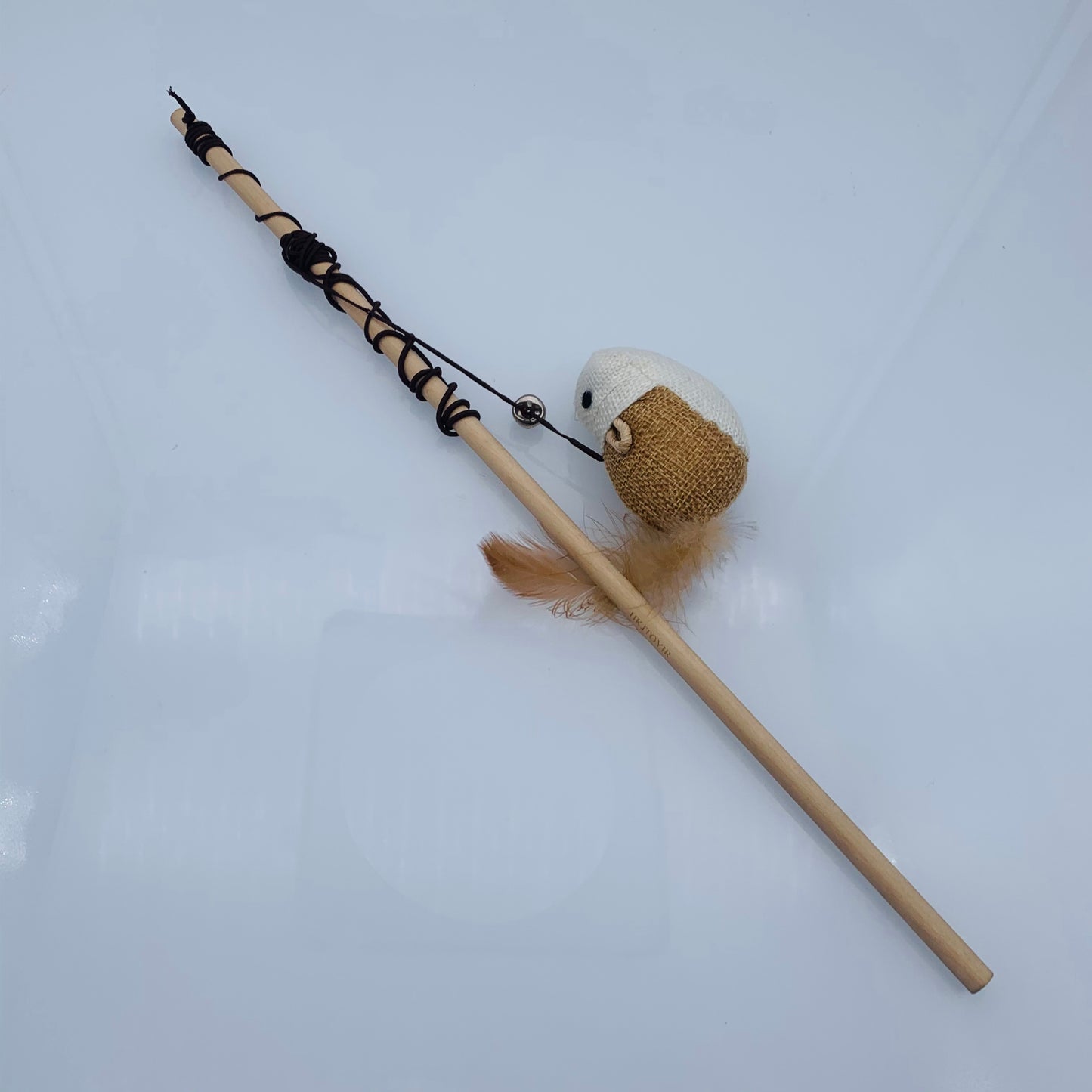 HKJTOYIR Funny Rod Cat Wand Toys Wood Pet Cat Toys