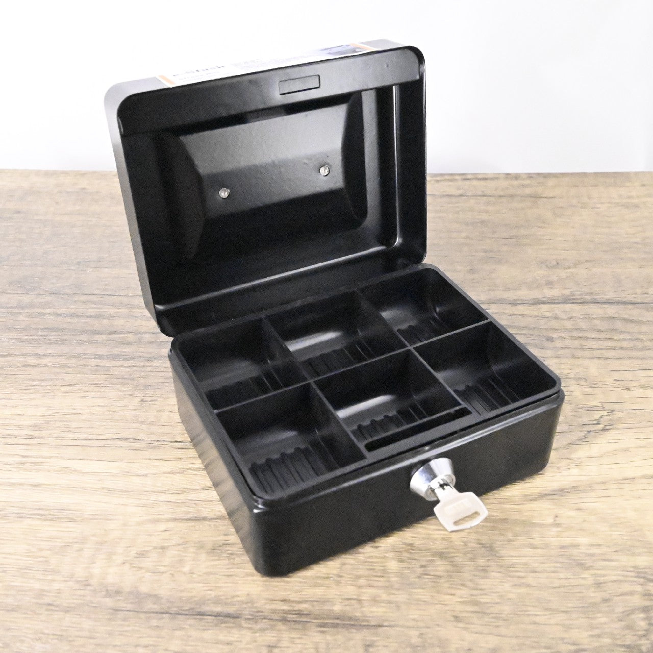 e-Stash Black Metal Strong Boxes with Lock Small Safe for Home and Office