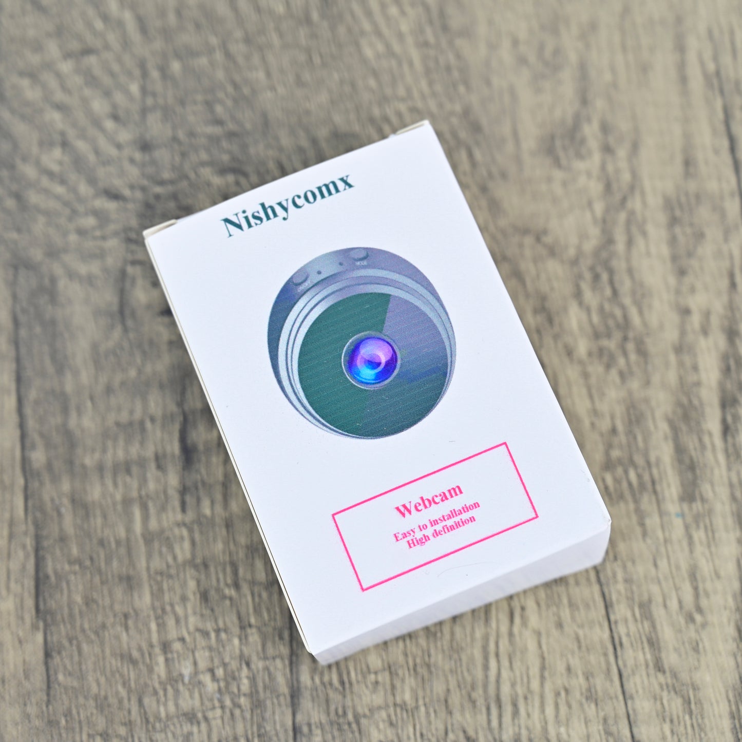 Nishycomx Black Wireless 1080P HD Webcam for Home Indoor