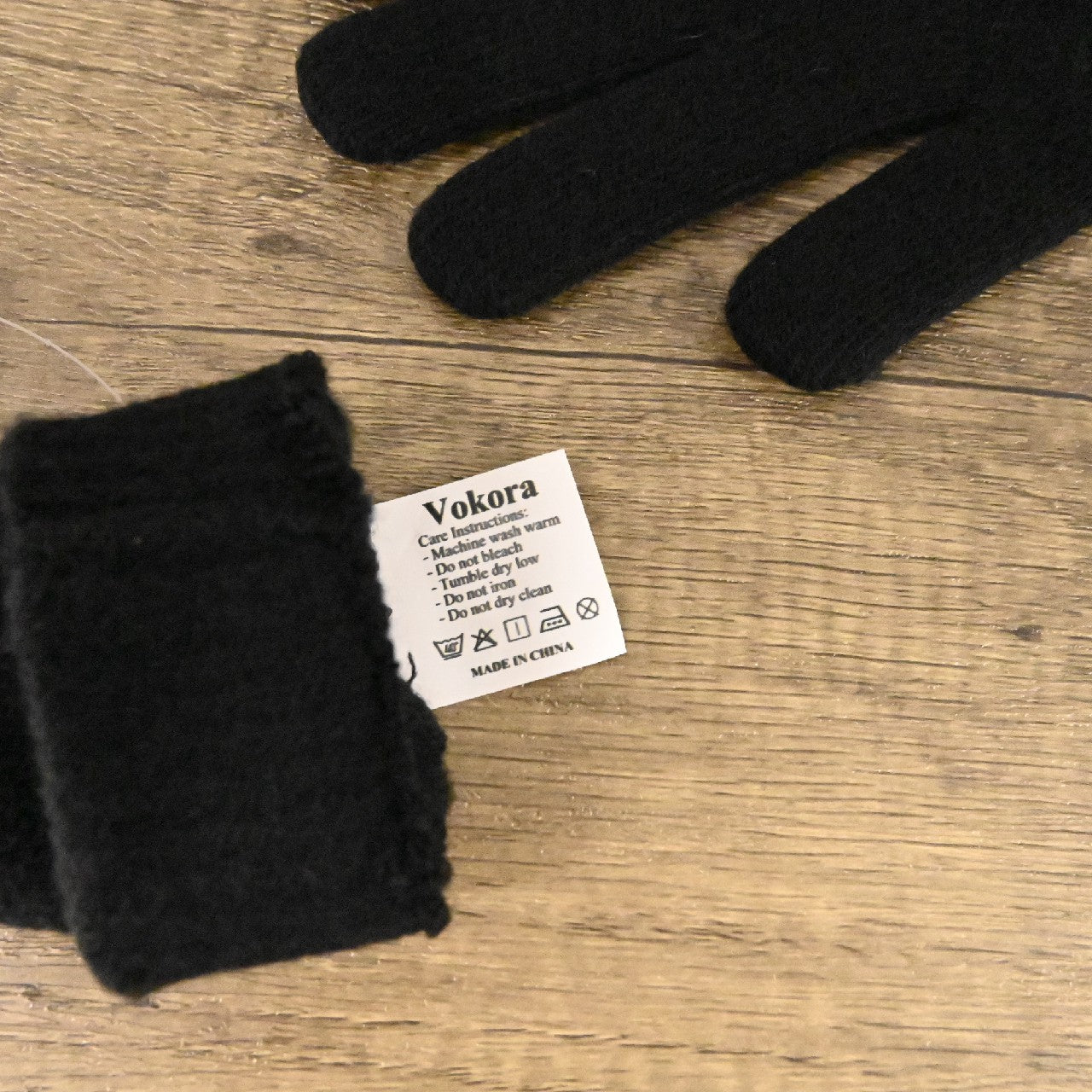 Vokora Women Men Knitted Woolen Gloves Winter Full Finger Mittens