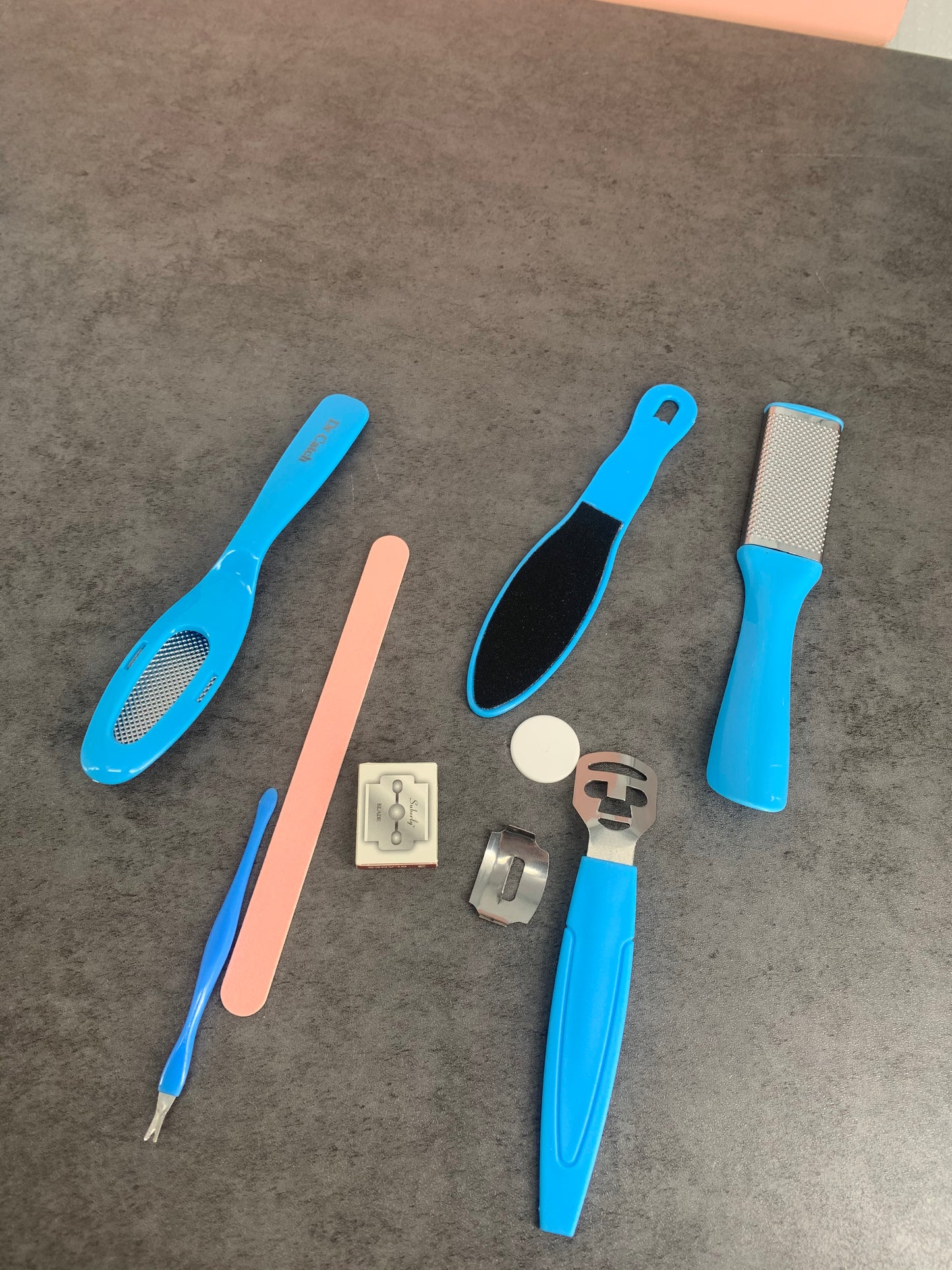 Dr Catch 8 In 1 Professional Foot Care Kit Pedicure Tools Set Stainless Steel Foot Rasp Foot Dead Skin Remover Clean Toenail Care Kit