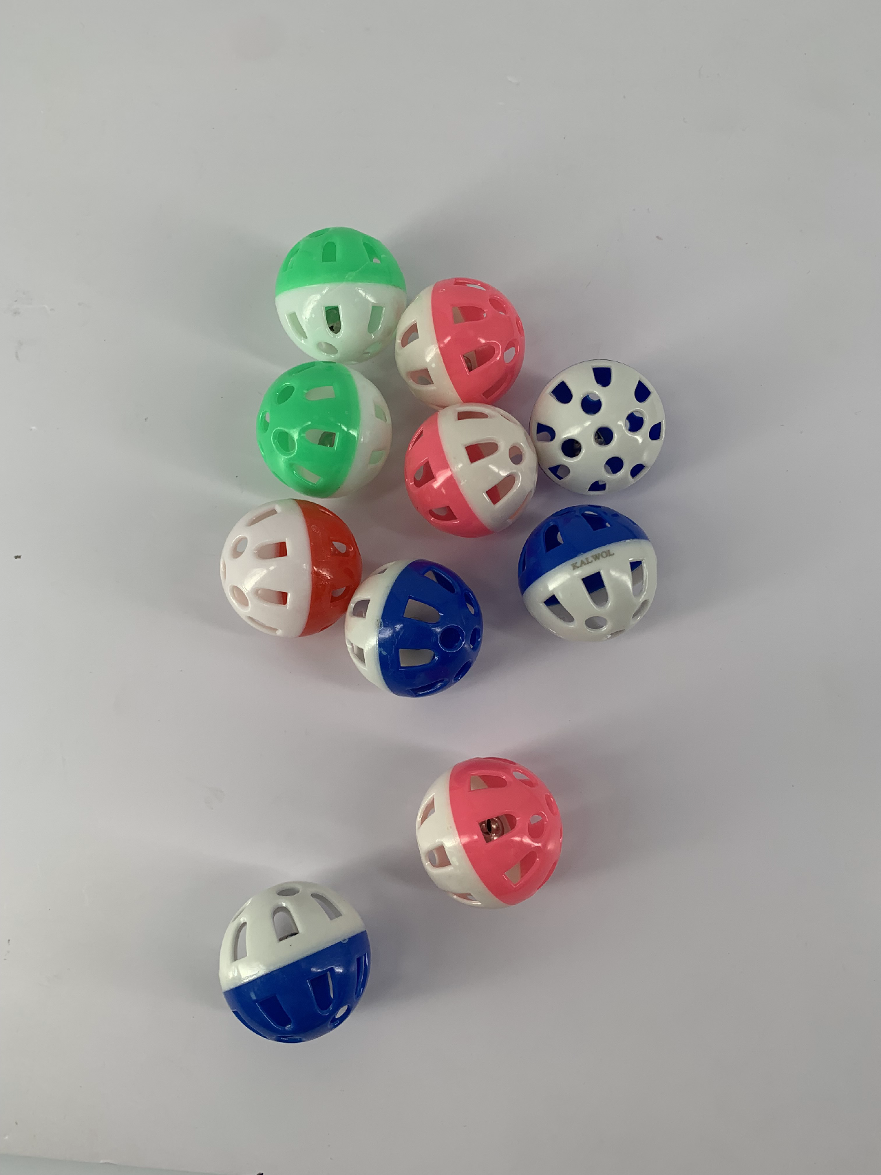 KALWOL Pet Toys Ball with Bell for Cats Dogs