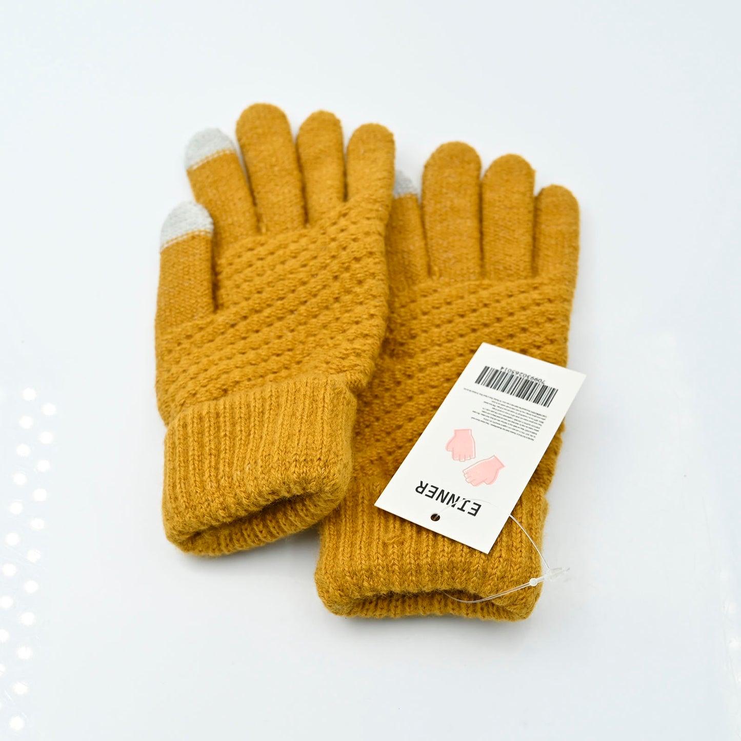 EINNER Soft & Comfortable Ginger Yellow Womens Winter Gloves