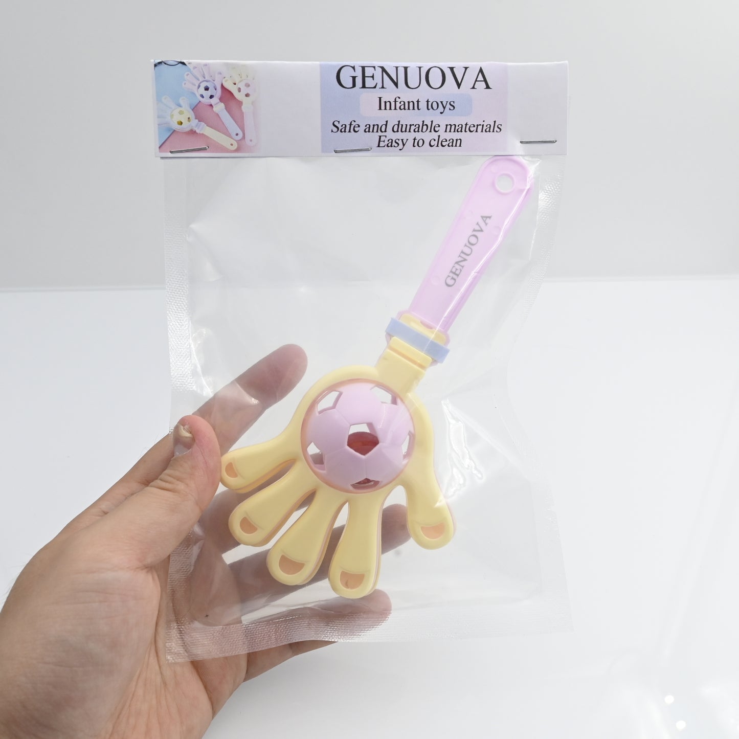 GENUOVA Infant Toys Fashion Colorful Bells Hand Clapper Children Clapping Toy