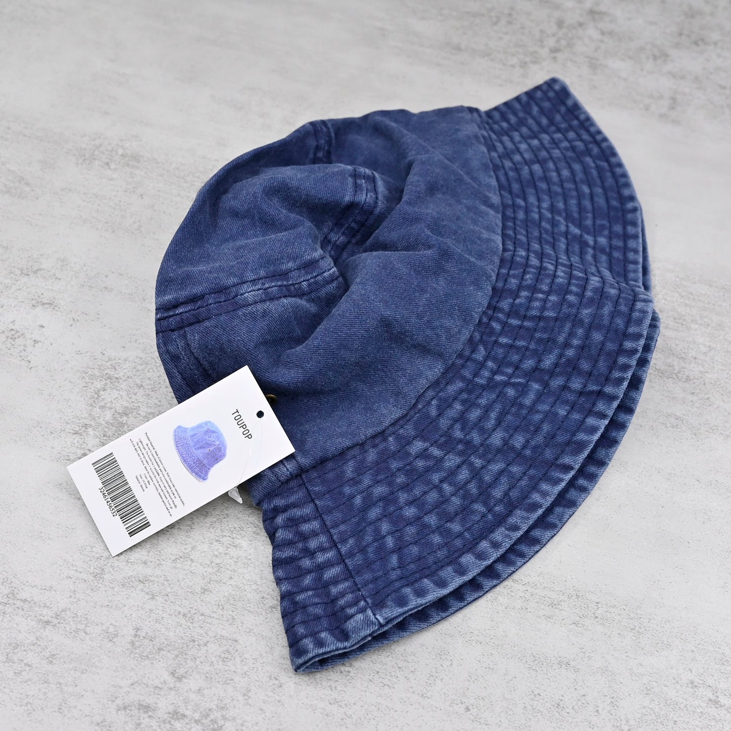 TOUPOP Hats Denim Bucket Hat for Women Sun Beach Hat