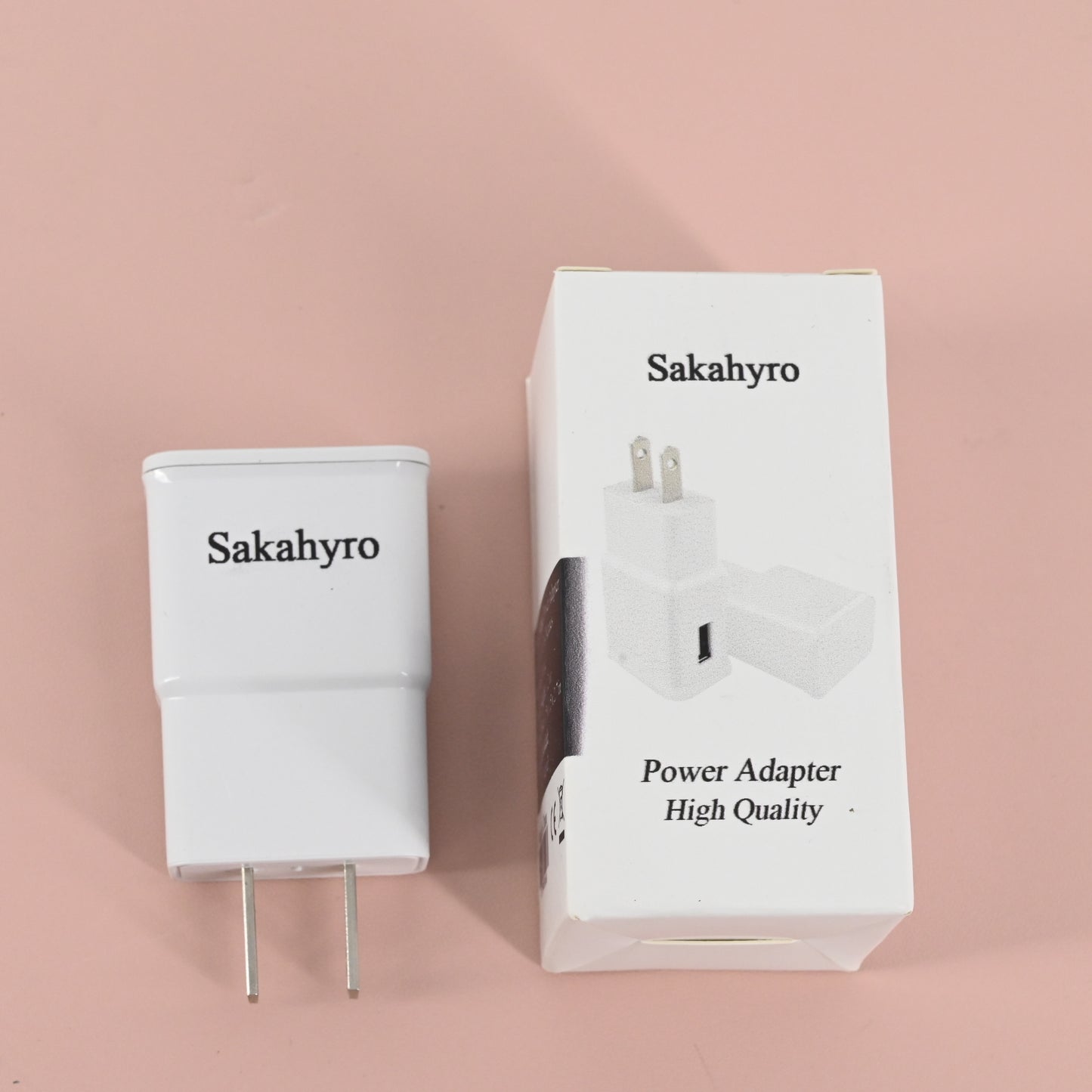 Sakahyro Chargers for Smartphones USB Wall Charger Power Adapter Charger in White