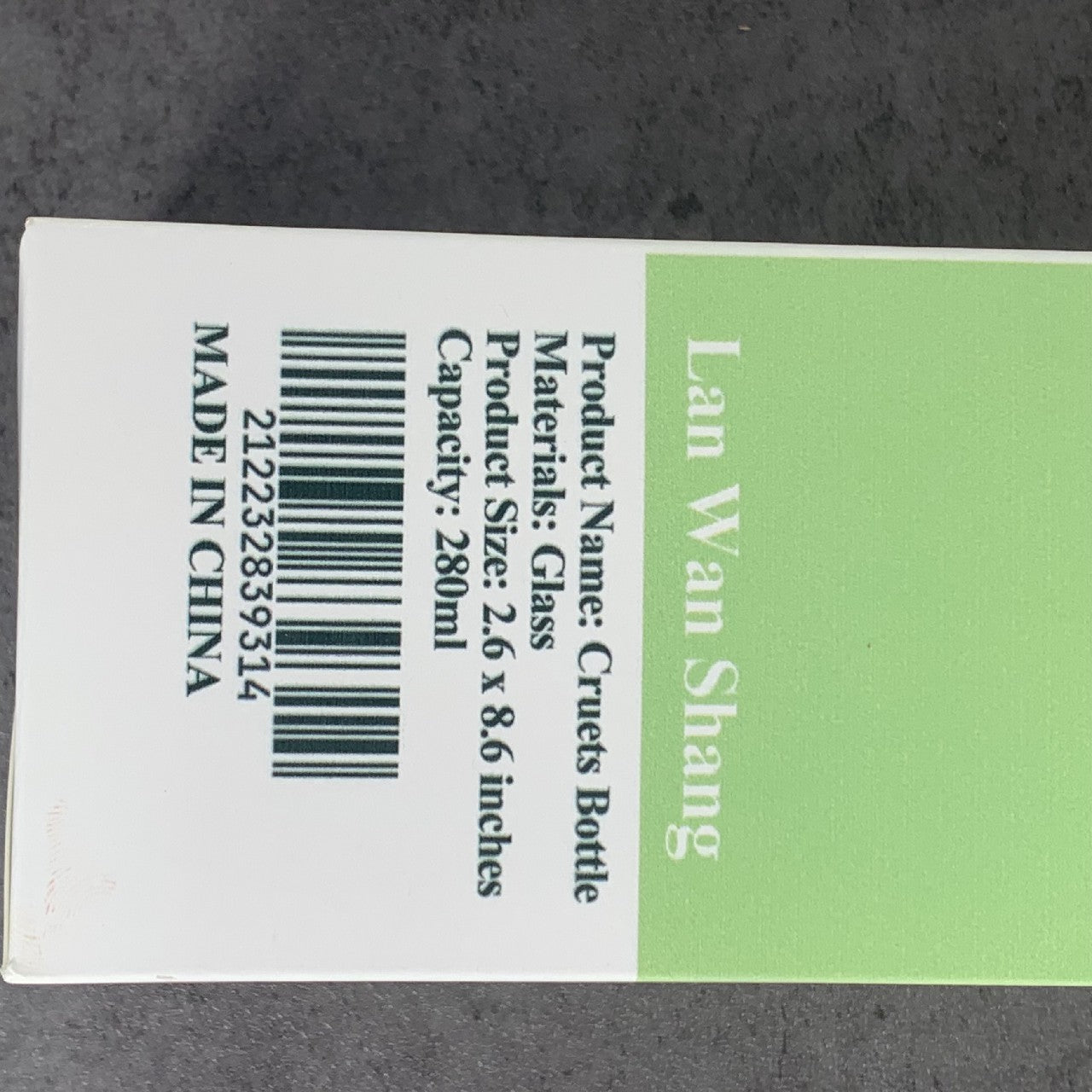 Lan Wan Shang Press-type Glass Leak-proof Oil Bottle Red Plastic Cover