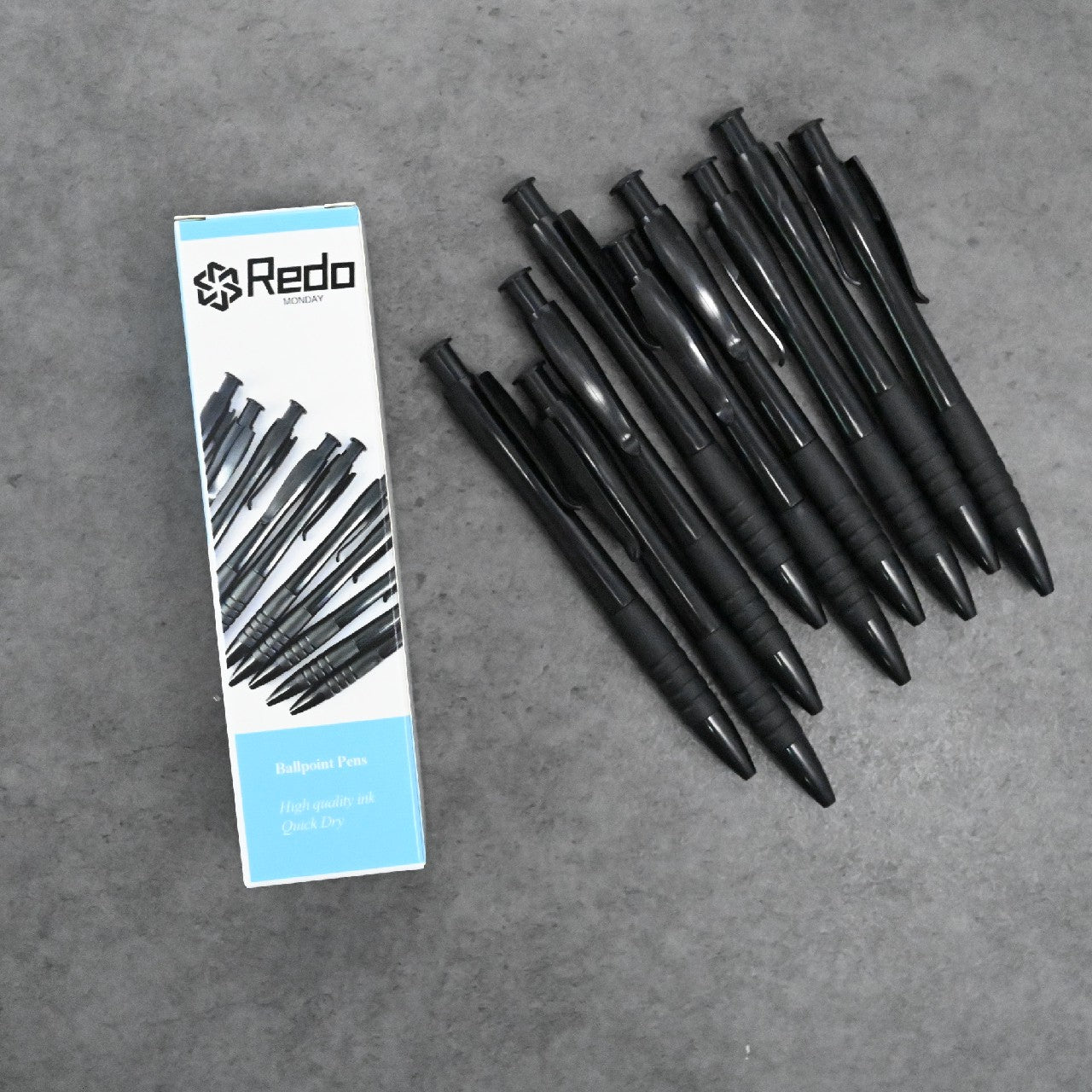 Redo Monday Ball Pens Black Black Ball Point Pen for Men Women Retractable Pens