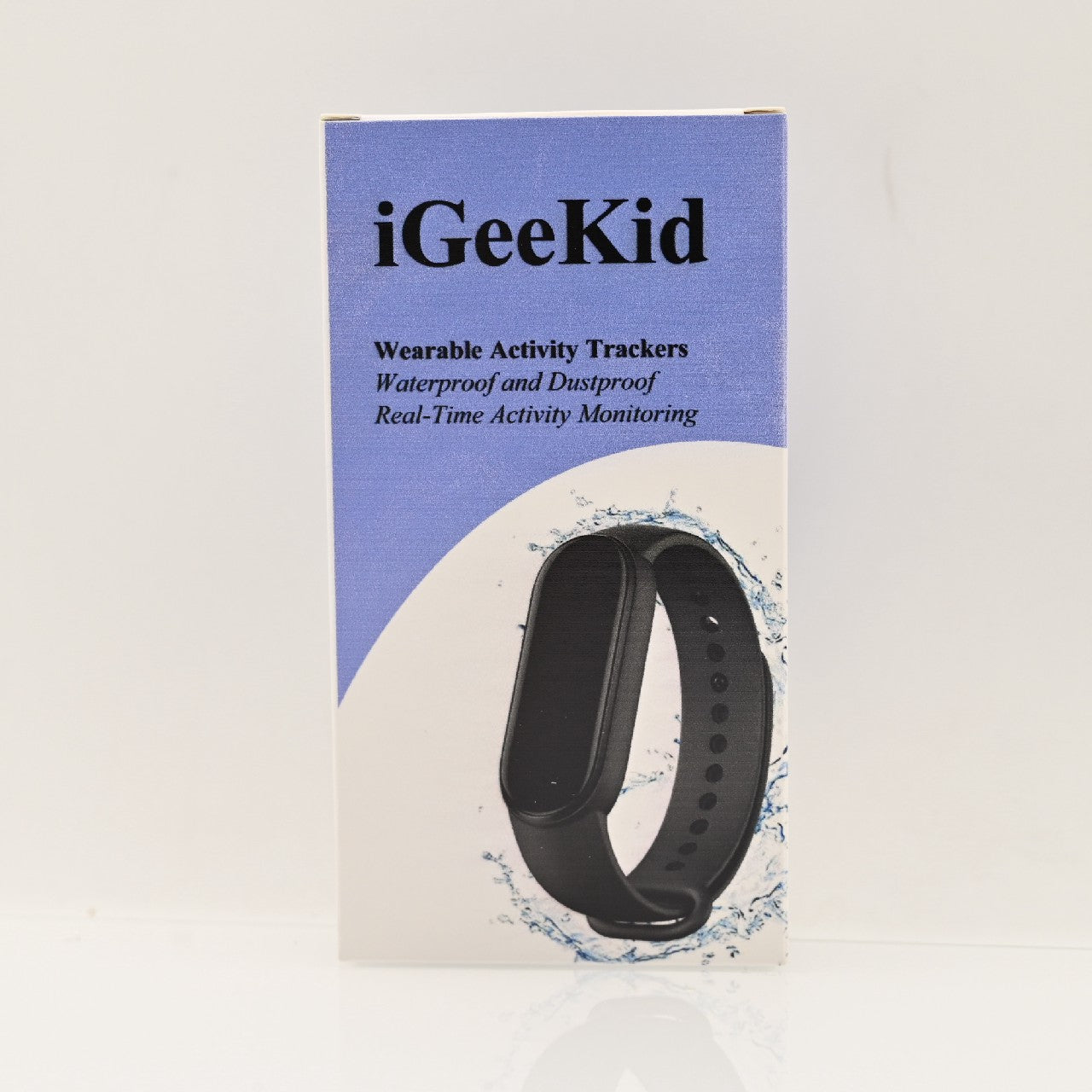 iGeeKid Wearable Activity Trackers Smart Wristband with LED Touch Screen, Black