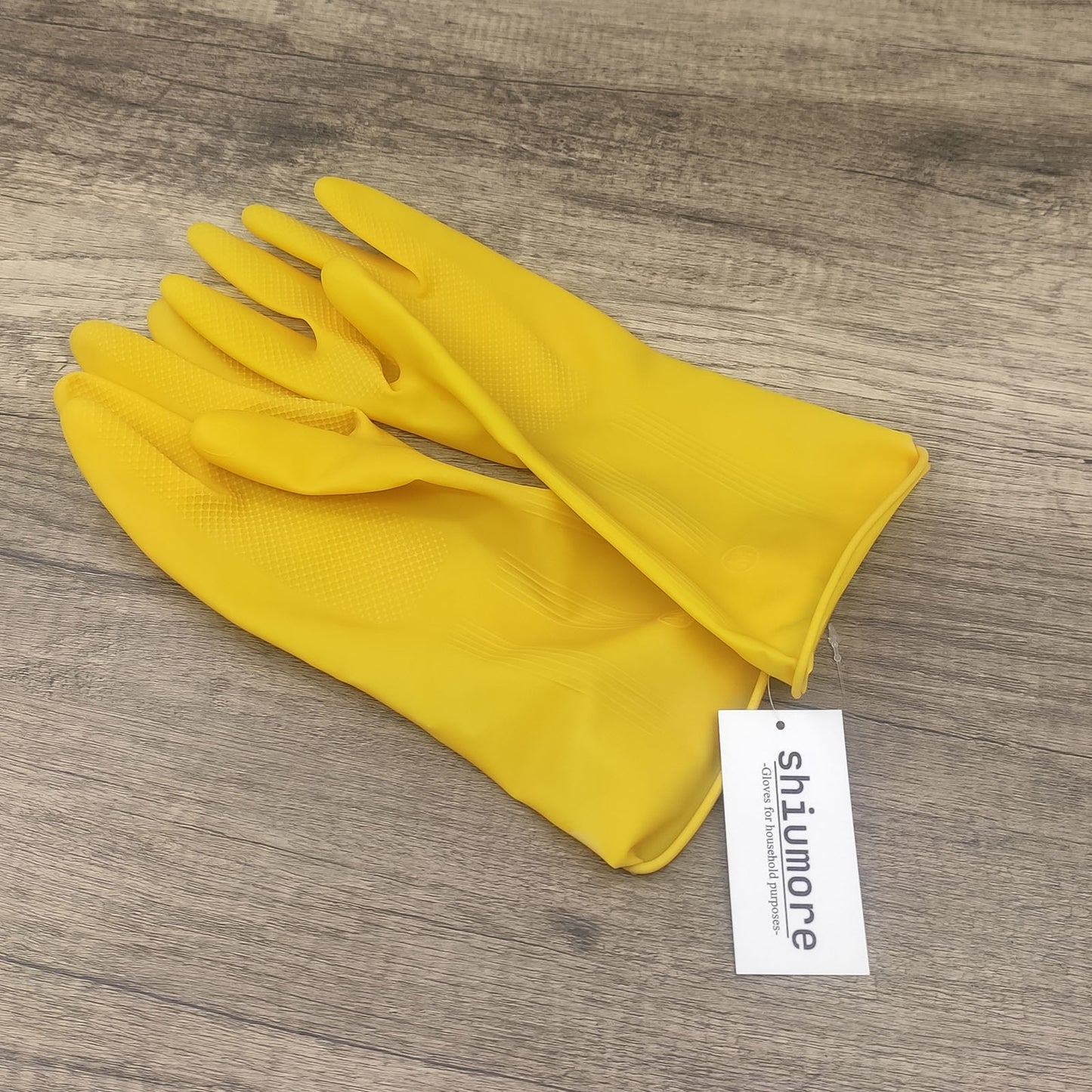 shiumore Rubber Household Gloves in Yellow