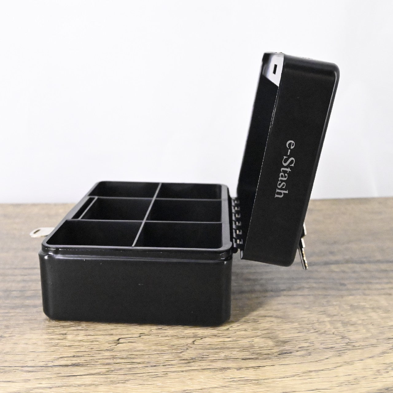 e-Stash Black Metal Strong Boxes with Lock Small Safe for Home and Office