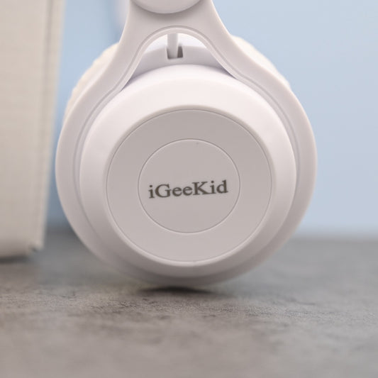 iGeeKid Headphones Wireless Bluetooth Headphones with Micro SD Card Slot, White