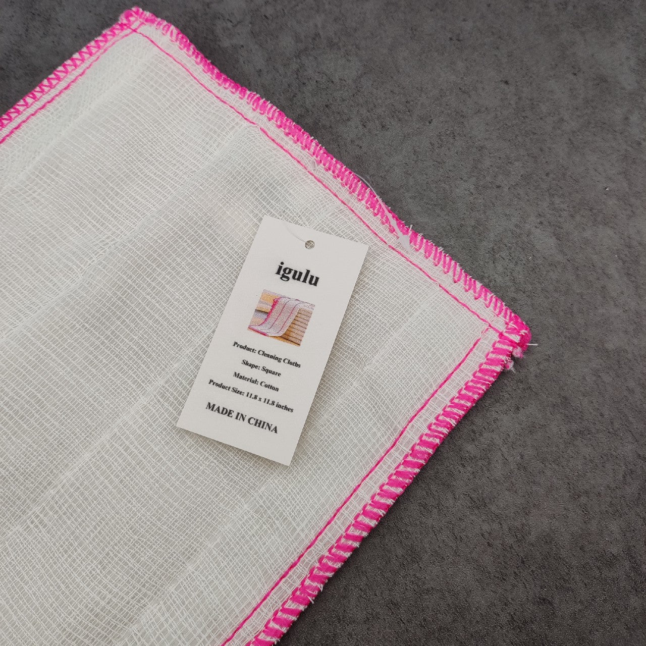 igulu PC Cloth for Cleaning for Kitchen Dishes Thick and Lint Free Cotton Cloth