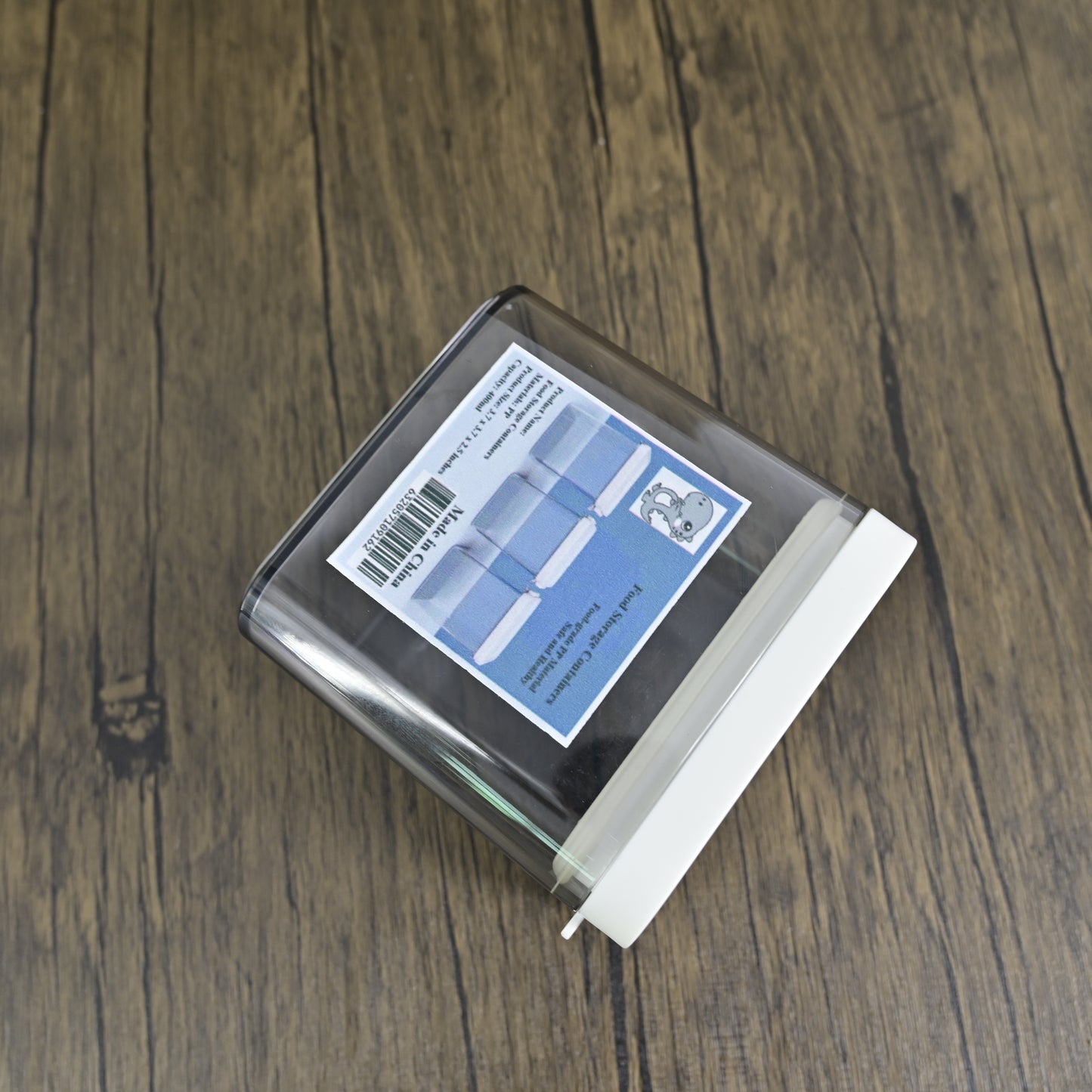 Little Dinosaur Image Transparent Plastic Dry Food Storage Box