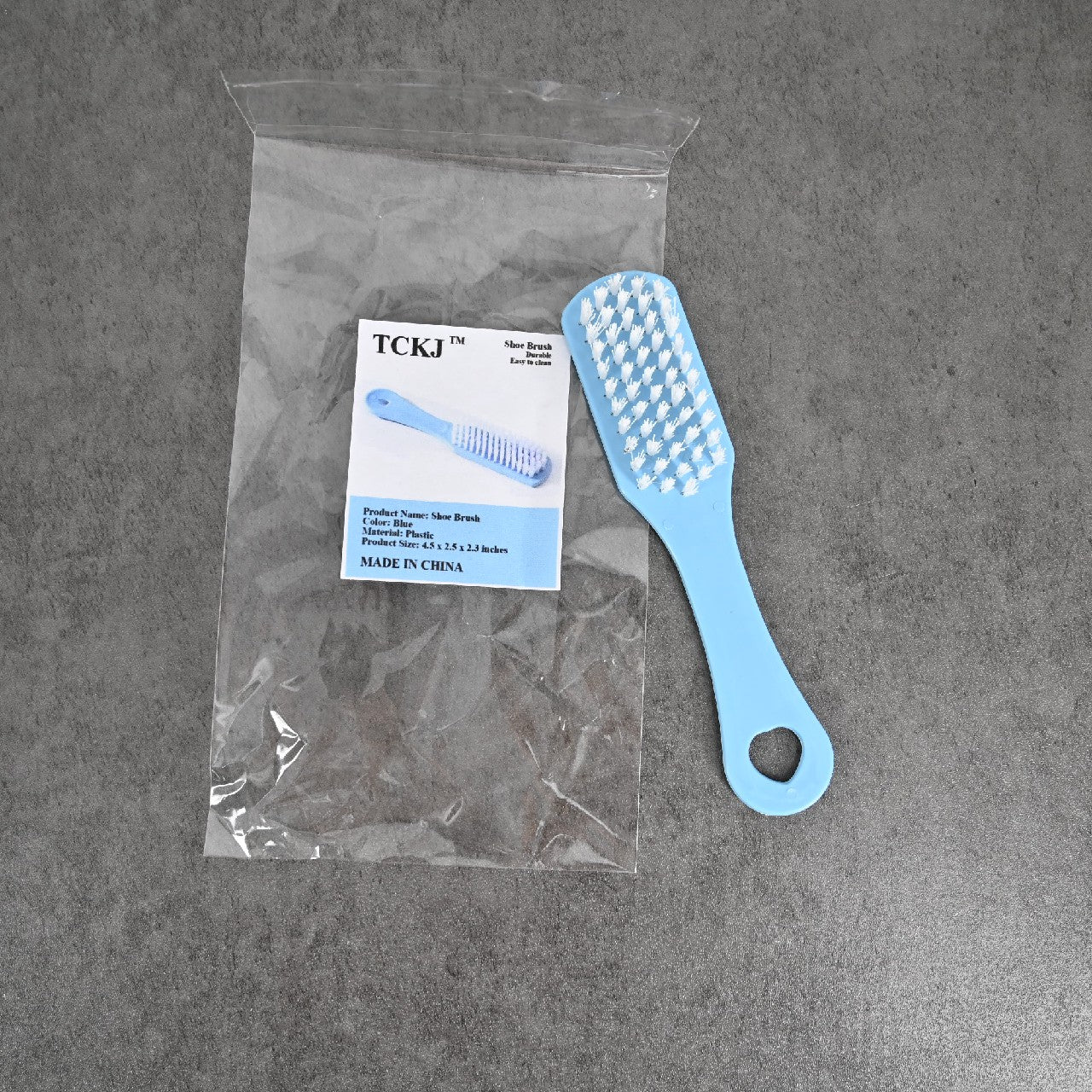 TCKJ Shoe Brush Portable Plastic Handle Comfortable Soft Bristles, Suitable for Cleaning Shoes and Clothes