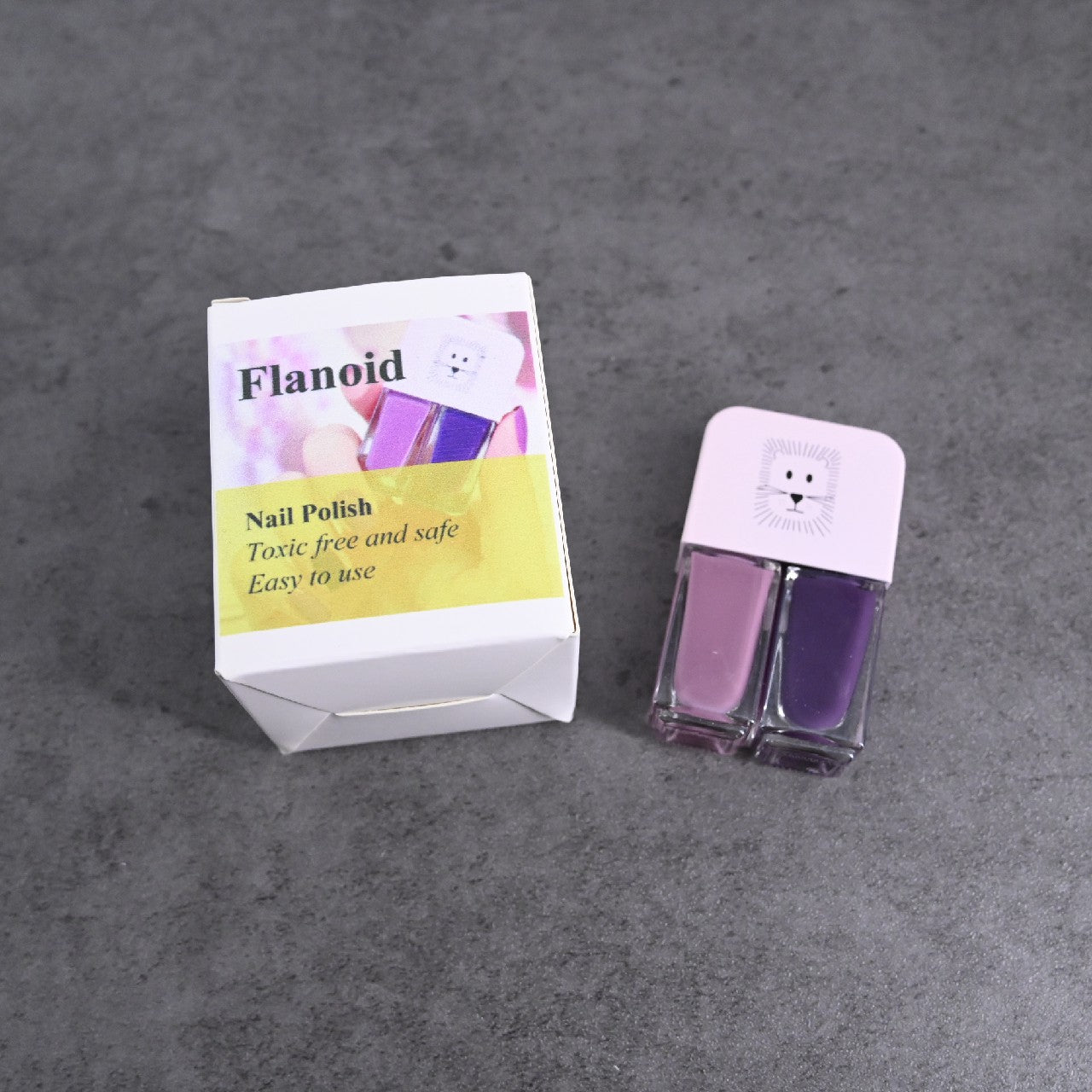 Flanoid Non-Toxic Eco-Friendly Quick Dry Long Lasting Nail Polish for Women In Purple