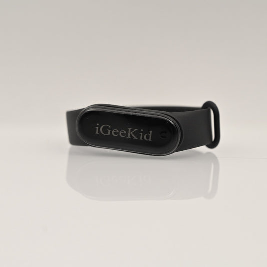 iGeeKid Wearable Activity Trackers Smart Wristband with LED Touch Screen, Black