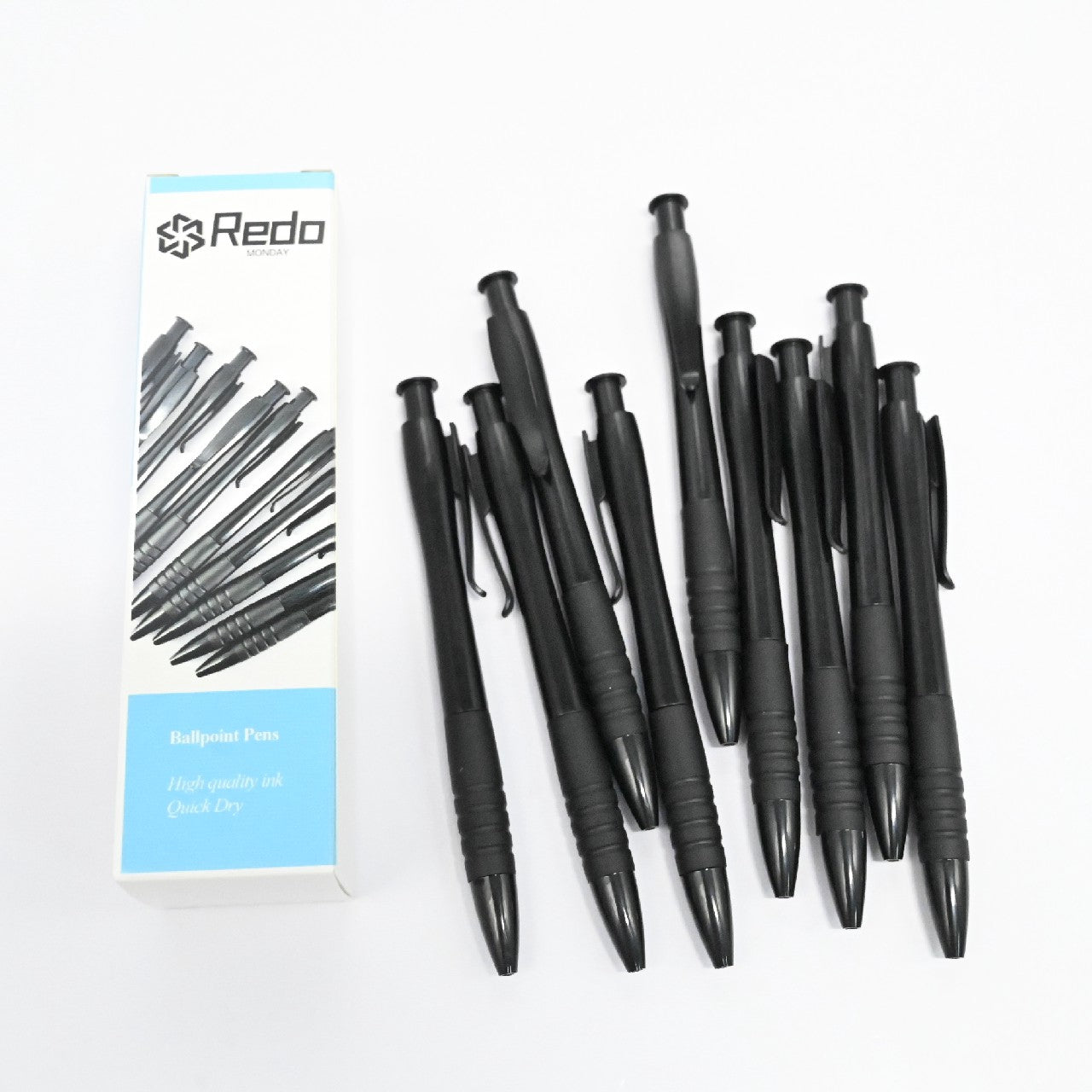 Redo Monday Ball Pens Black Black Ball Point Pen for Men Women Retractable Pens