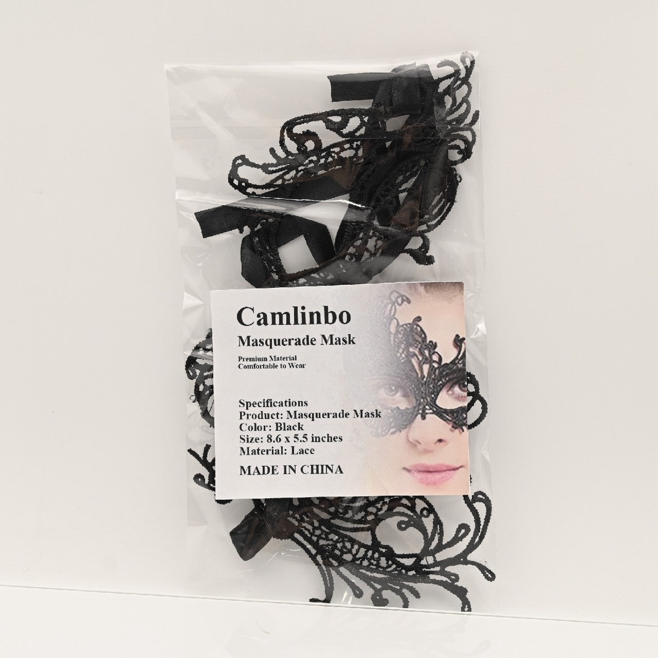 Camlinbo Masquerade Mask Lace Masquerade Mask for Costume,Thememed Party, Black