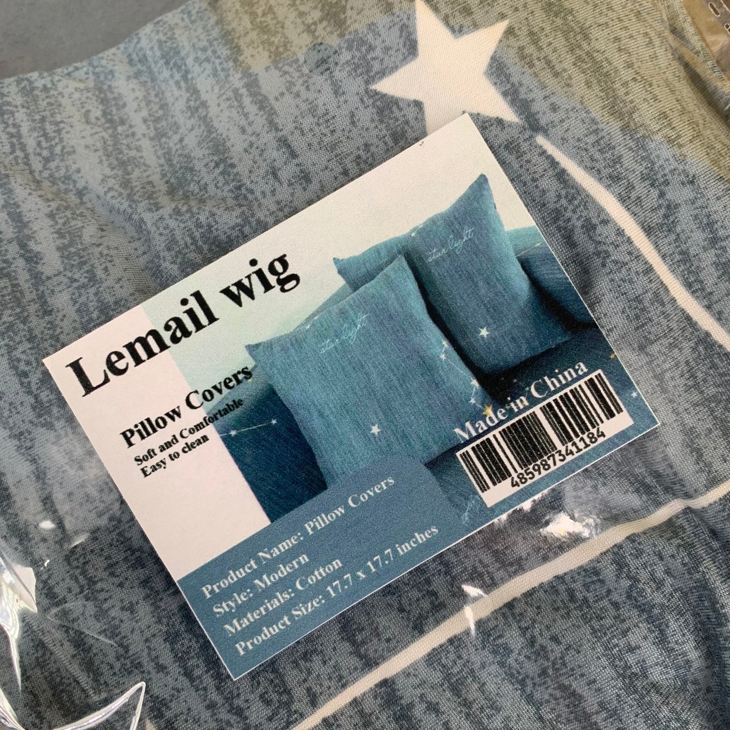 Lemail wig Pillow Cover Case- Soft Comfortable 100% Cotton and Breathable Home Decorative Pillowcase