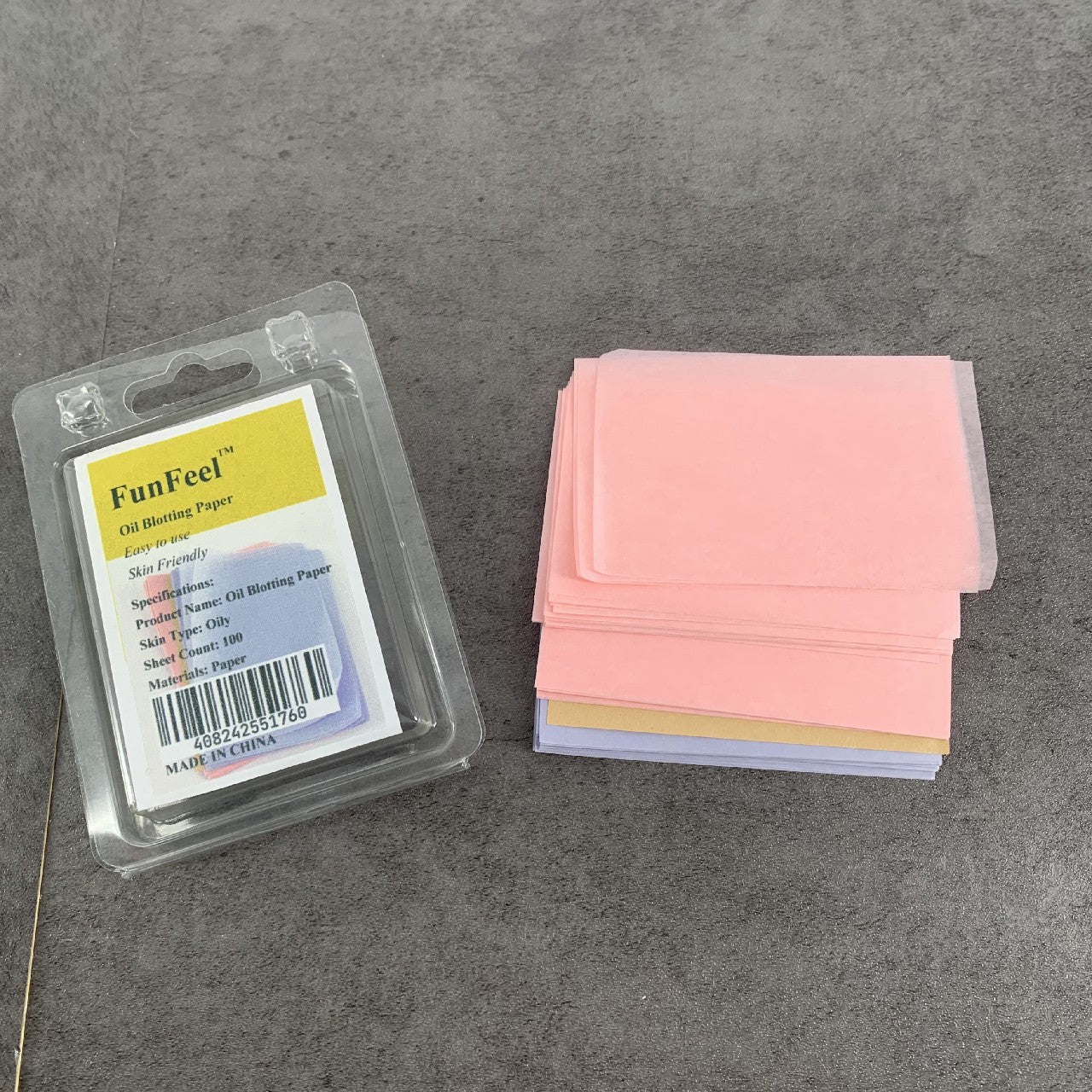 FunFeel Blotting Paper Oil Absorbing Sheets Oil Absorbing Tissues for Oily Skin