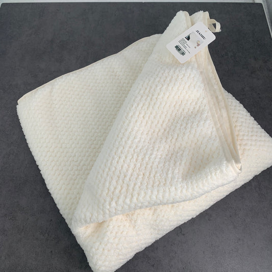 JIASHU Quick Drying Bath Towels Bathroom Spa Sauna Hotel Home Textile In White