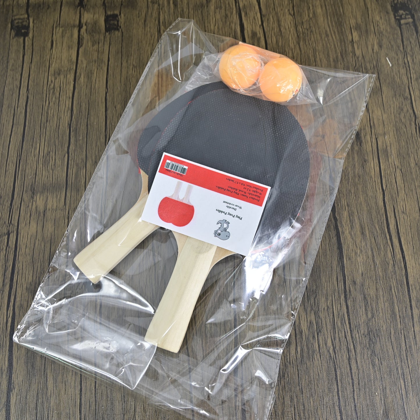 Player Table Tennis Paddle Kit with 2 Balls