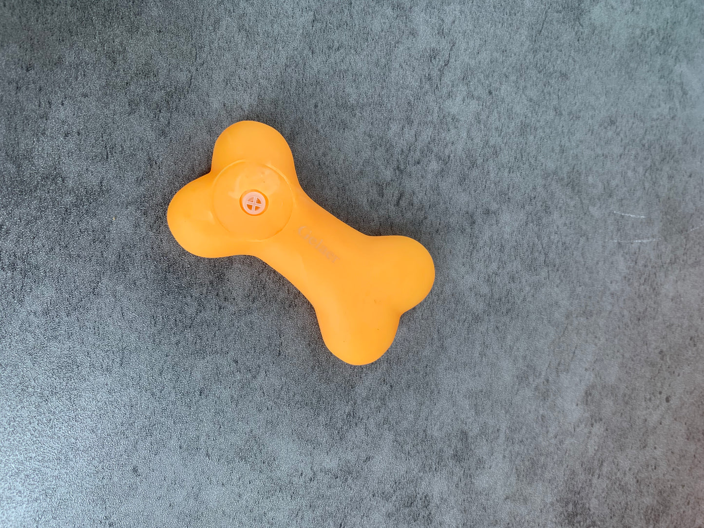 Gelaer Vinyl Dog Bone Toy Chew Toys for Dogs in Yellow