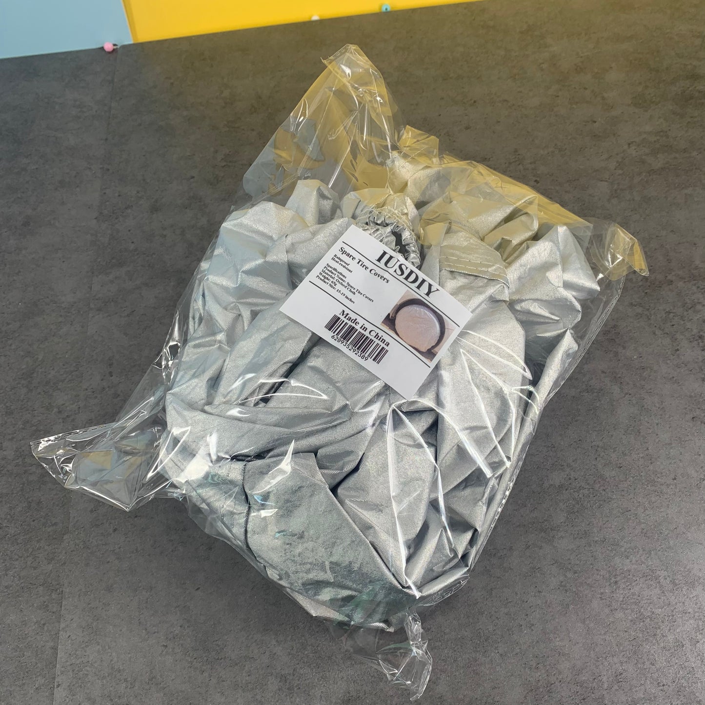 IUSDIY Spare Wheel Covers Waterproof Dust-Proof Wheel Tire Cover in Silver