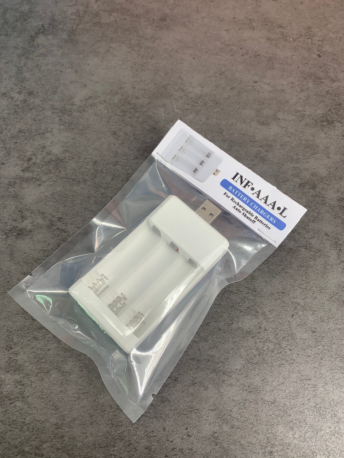 INF•AAA•L 3 Charging Slots Battery Chargers for AA/AAA Rechargeable Batteries