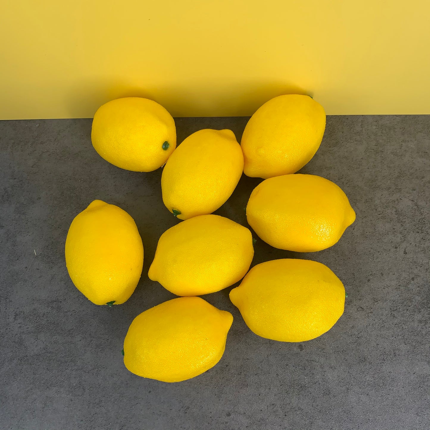 MEILIY 8 Pcs Artificial Lemon, Fake Lemon for Home House Kitchen Party Decoration in Yellow