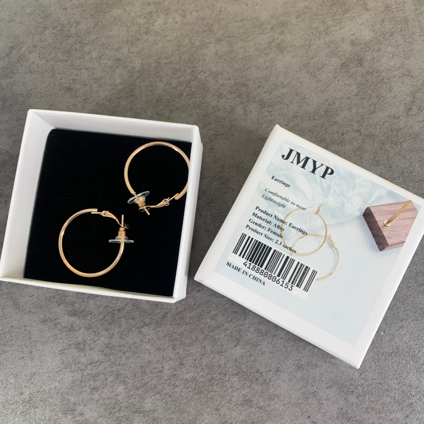 JMYP Alloy Round Earring in Gold for Woman