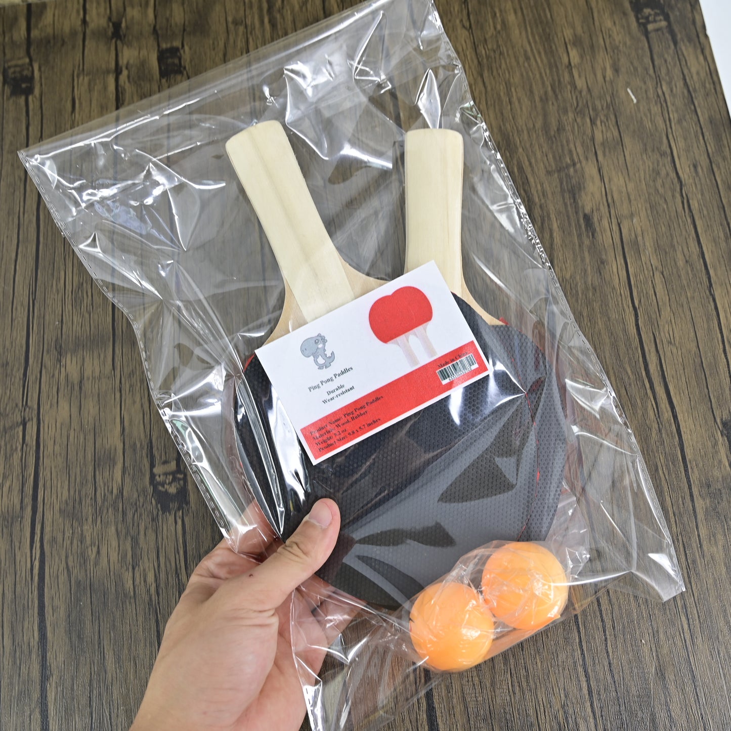 Player Table Tennis Paddle Kit with 2 Balls