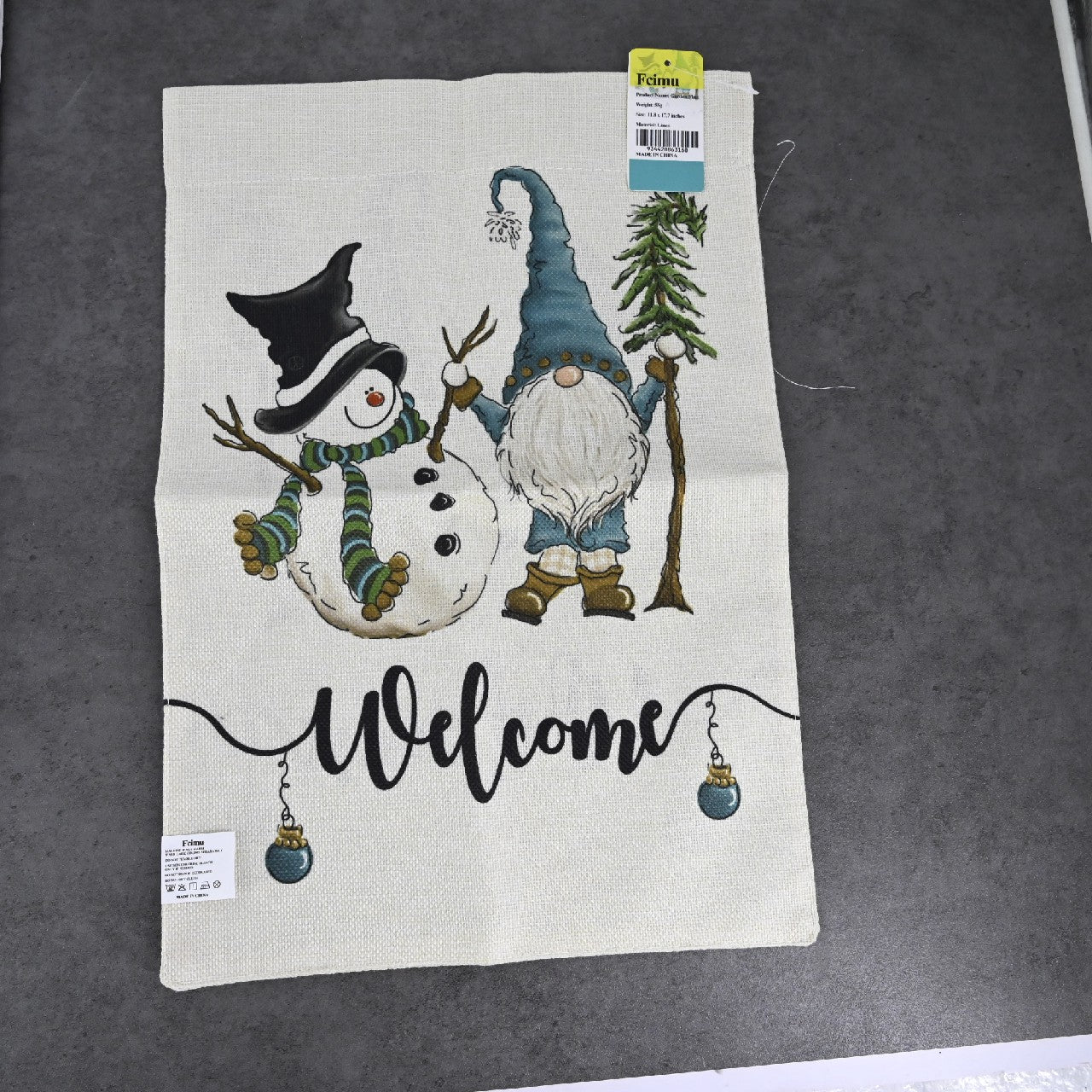 Fcimu Garden Flag for Christmas Outdoor Ornaments Decoration