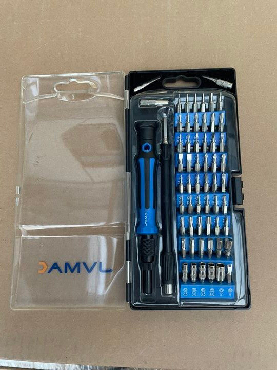 JVMAC 61-in-1 Screwdriver Kit for Home, Garage, Office, Apartment, Car, Dorm, Bike, Electronics Projects