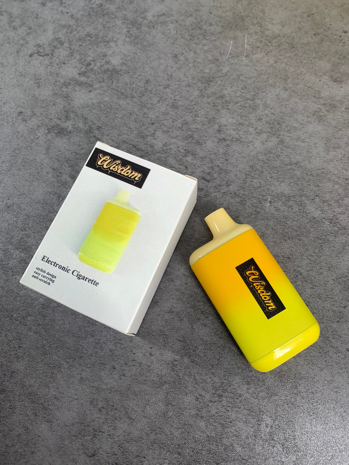 Wisdom Light Nicotine Fruit Flavor Content E-cigarettes in Yellow