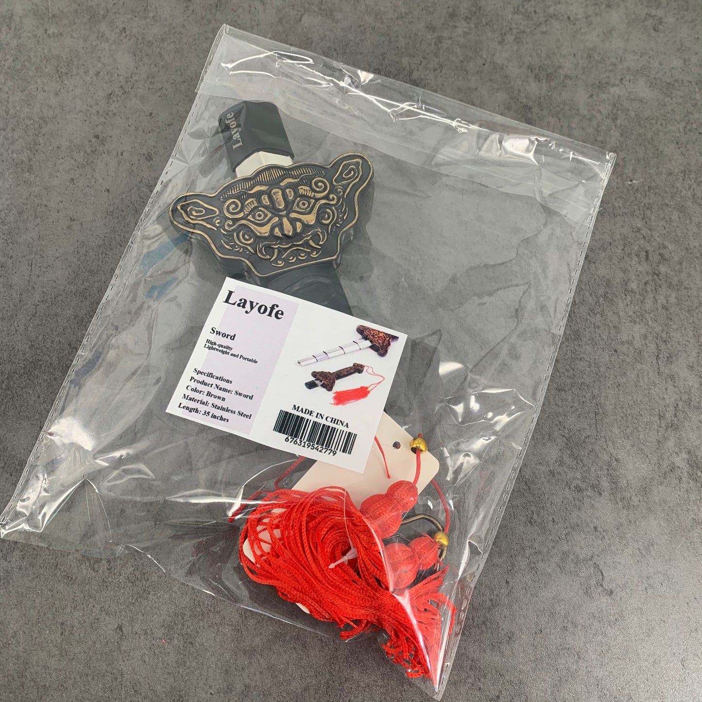 Layofe Stainless Steel Retractable Sword for Exercises Performance Martial Arts