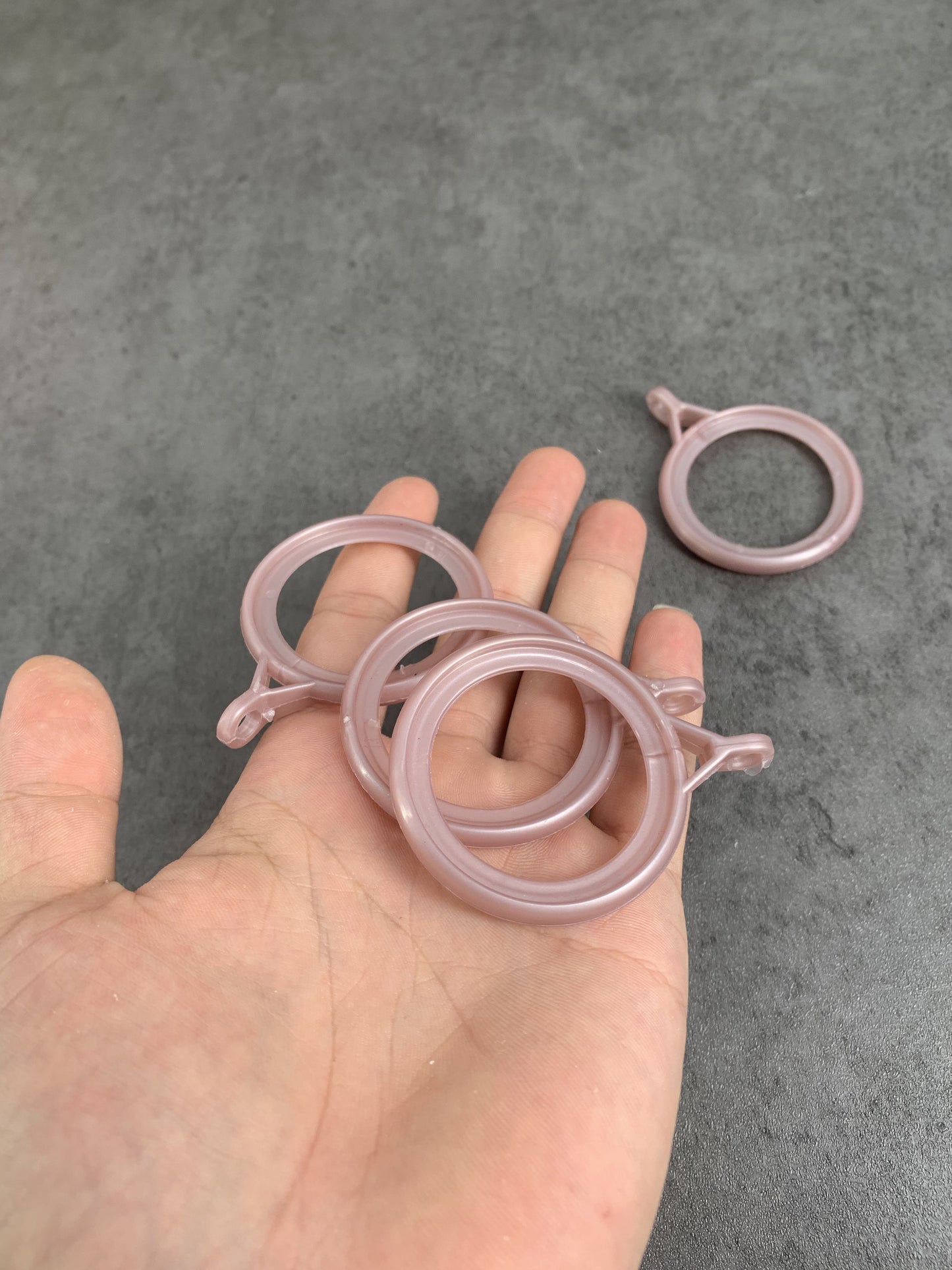 euluoziqing Shower Curtain Rings Roman Rod Clip Hook Window Plastic Hanging Loop Buckle