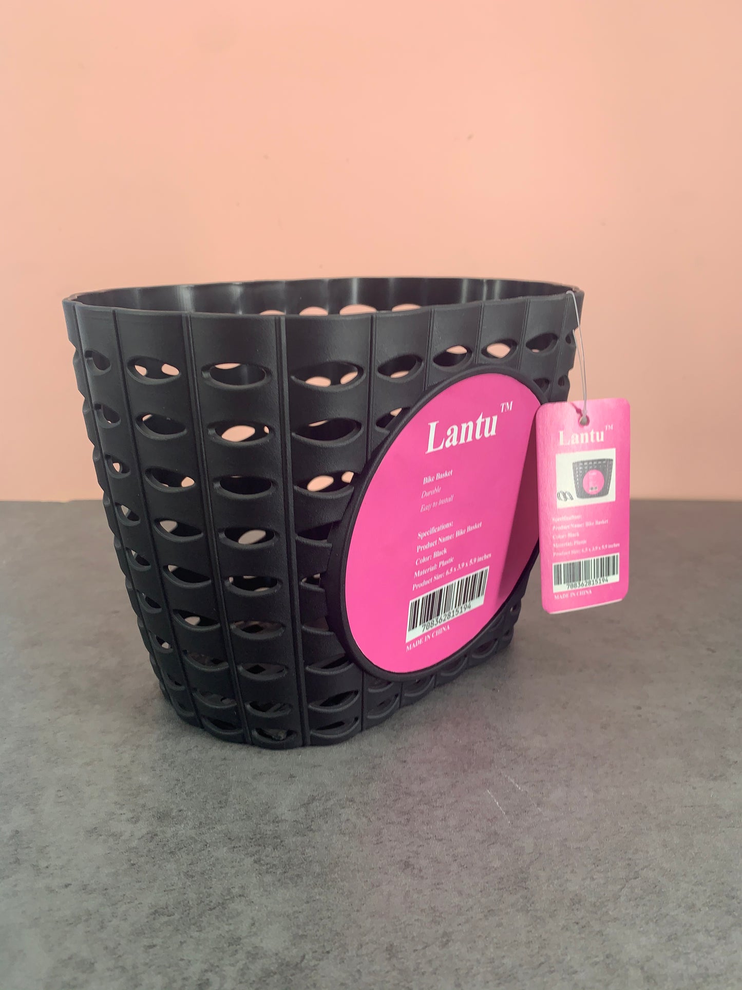 Lantu Bike Basket for Front Bike Accessories for Children in Black