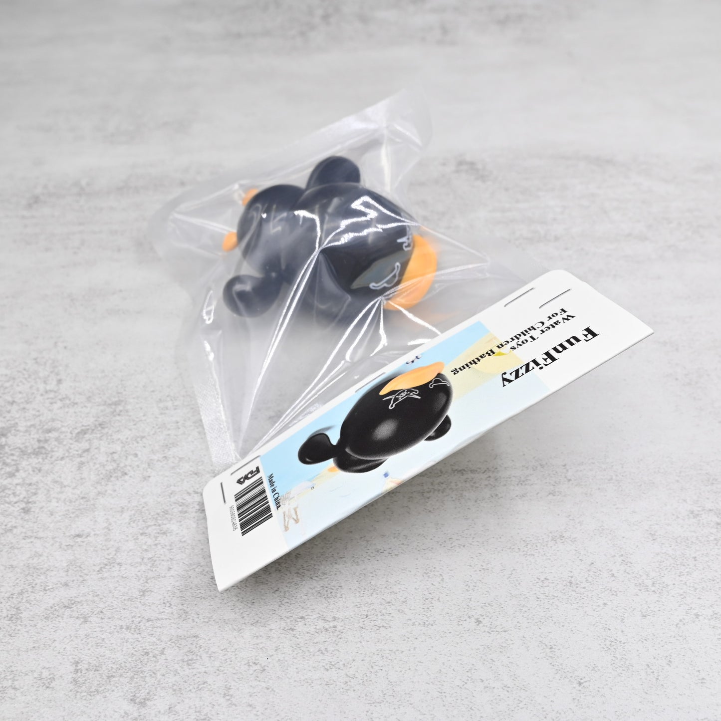 FunFizzy Water Toys Bath Toy for Toddlers Wind Up Animal Black