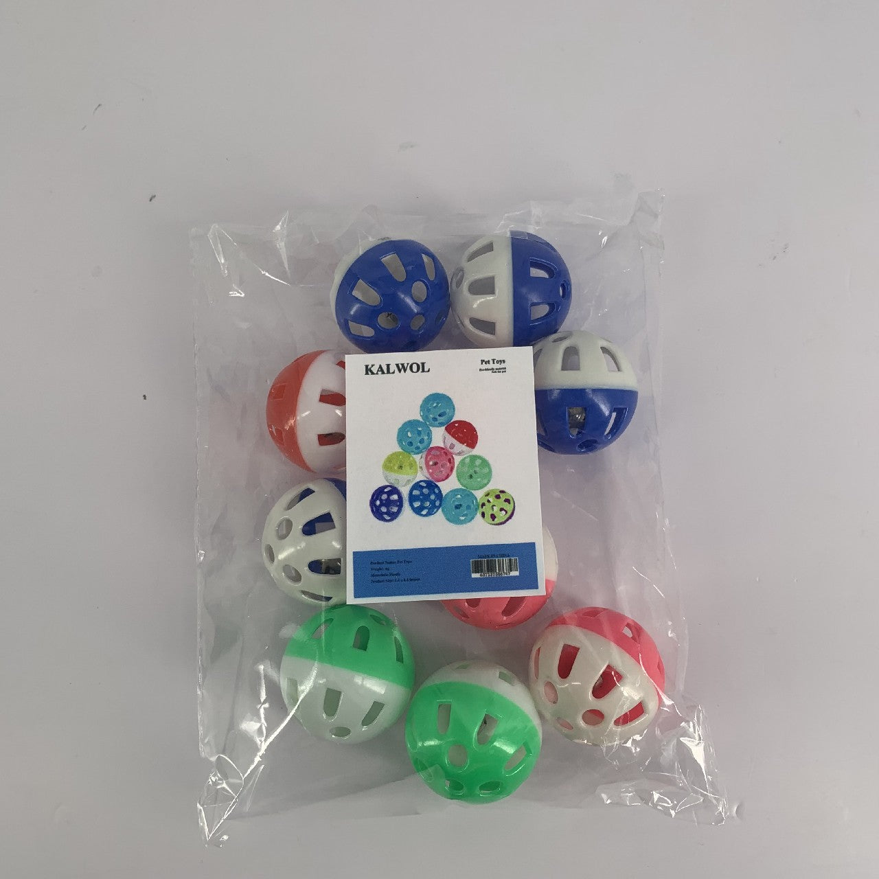 KALWOL Pet Toys Ball with Bell for Cats Dogs