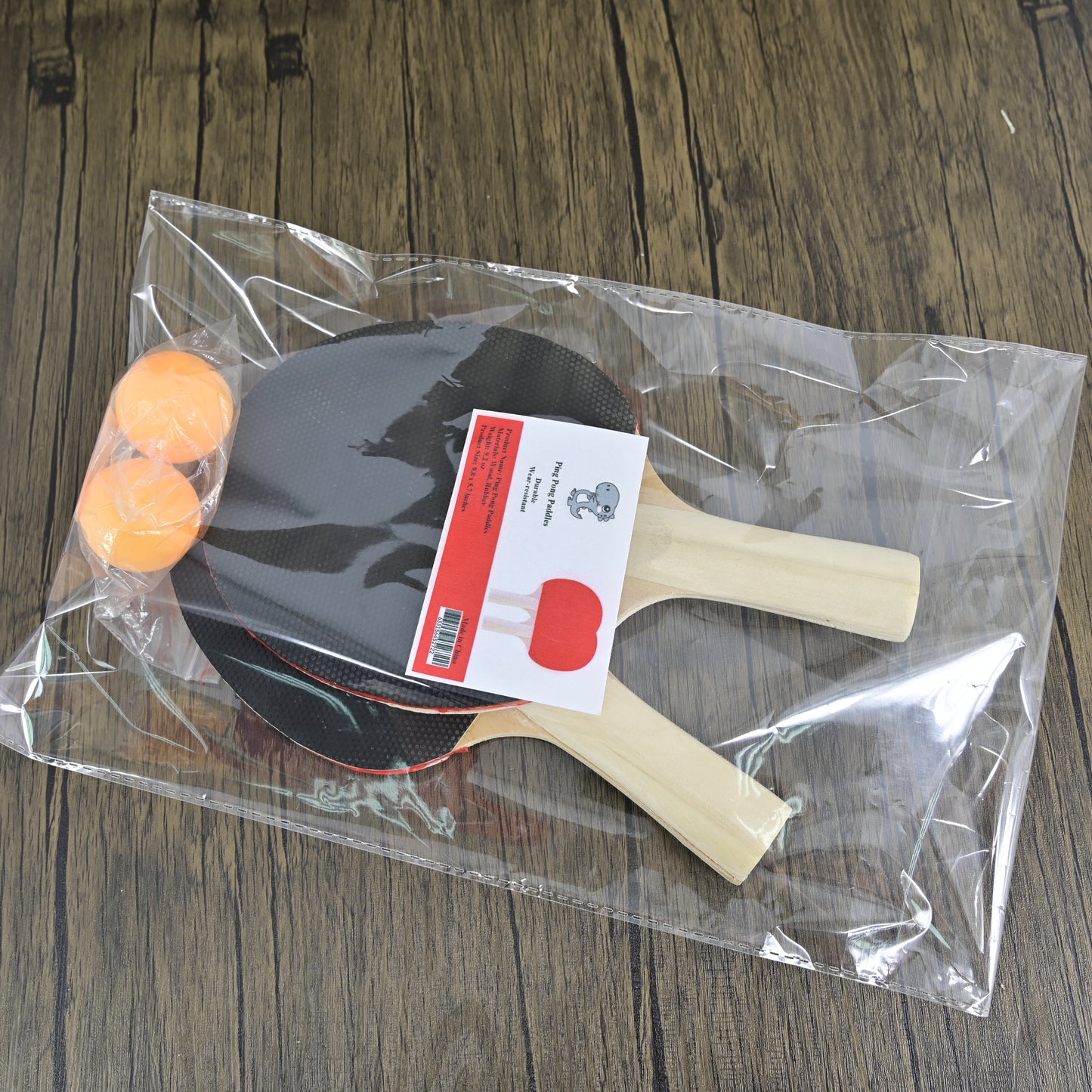 Player Table Tennis Paddle Kit with 2 Balls